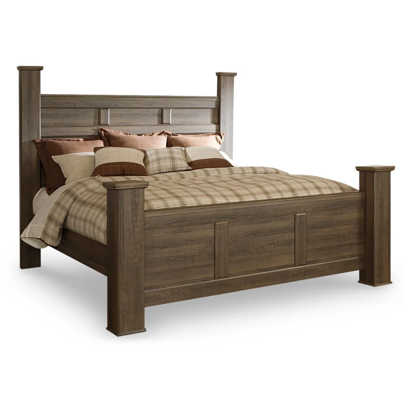Signature Design by Ashley Juararo B251B37 6 pc King Poster Bedroom Set - Image 2