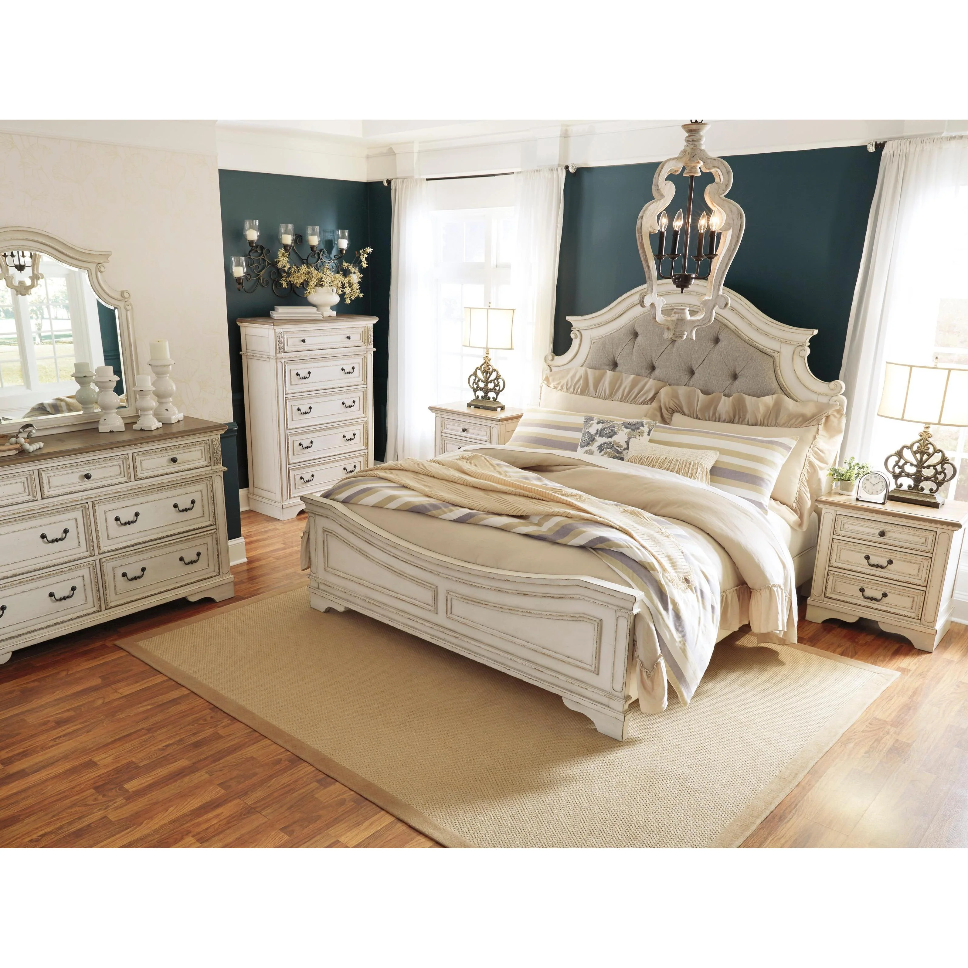Signature Design by Ashley Realyn B743B28 6 pc Queen Panel Bedroom Set - Image 2