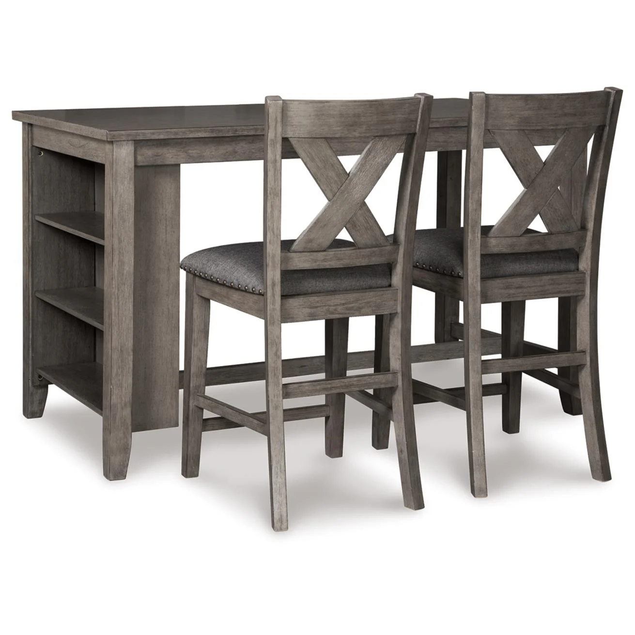 Signature Design by Ashley Caitbrook D388D5 3 pc Counter Height Dining Set - Image 2