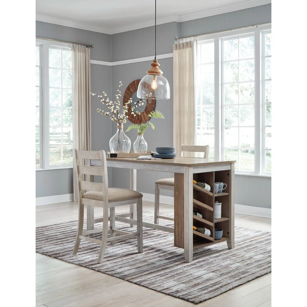 Signature Design by Ashley Skempton D394D6 3 pc Counter Height Dining Set - Image 1