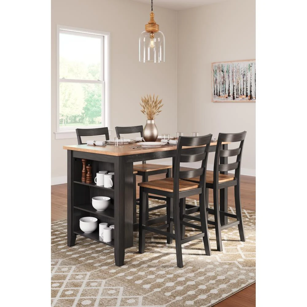 Signature Design by Ashley Gesthaven D396D2 5 pc Counter Height Dining Set - Image 2