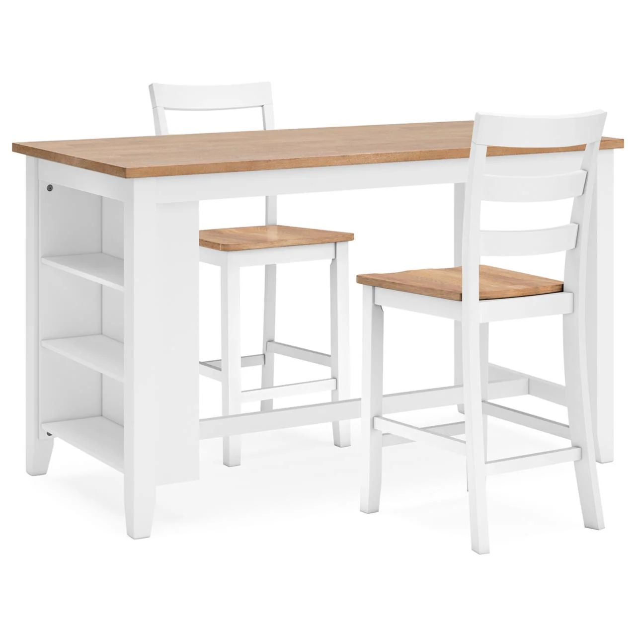 Signature Design by Ashley Gesthaven D398D3 3 pc Counter Height Dining Set - Image 1