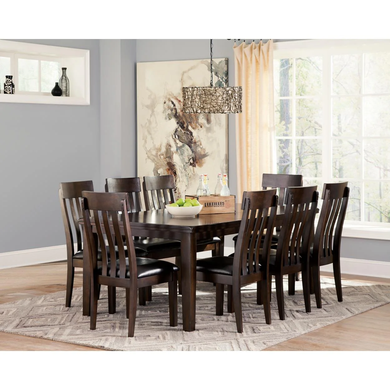 Signature Design by Ashley Haddigan D596D4 9 pc Dining Set - Image 2