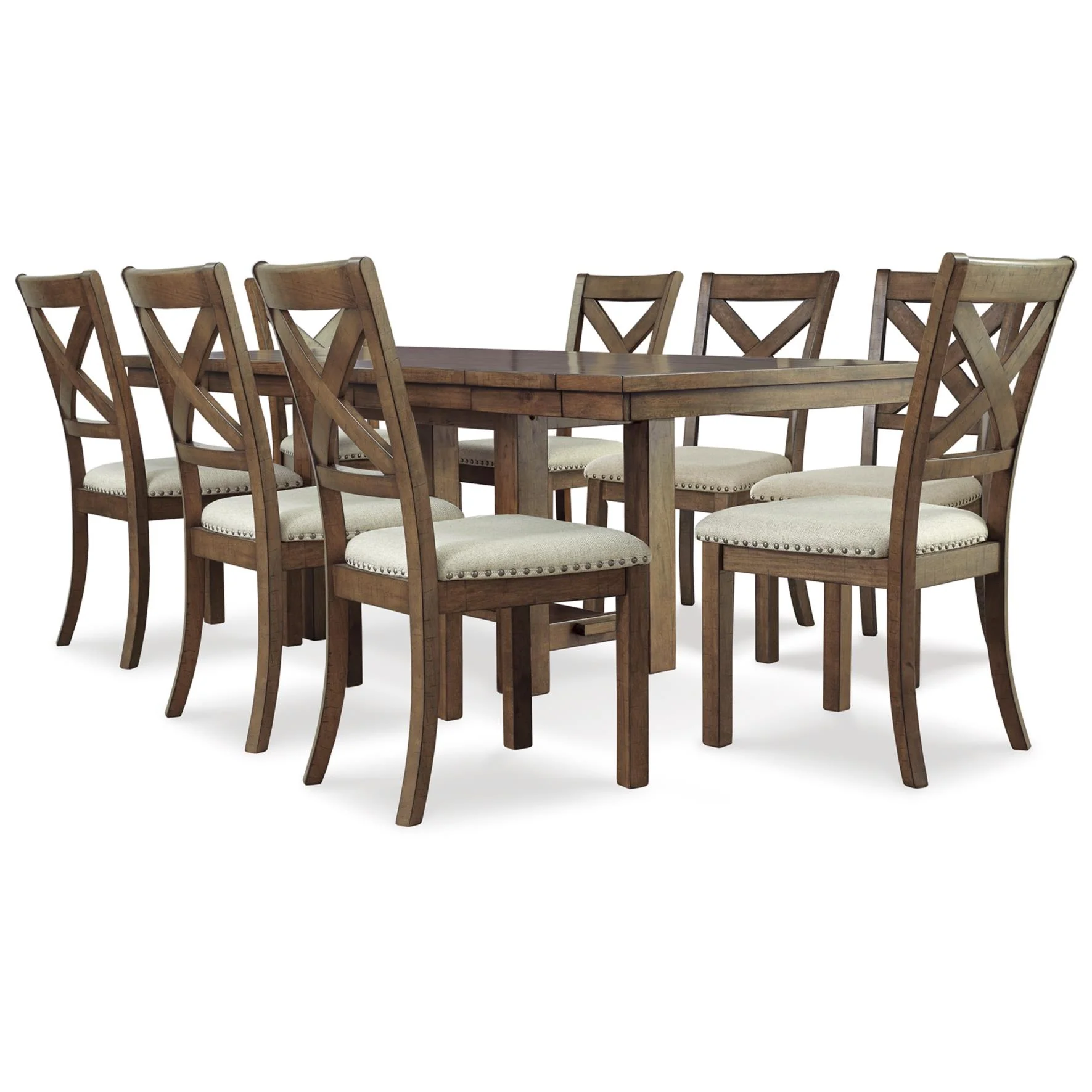 Signature Design by Ashley Moriville D631D13 9 pc Dining Set - Image 1