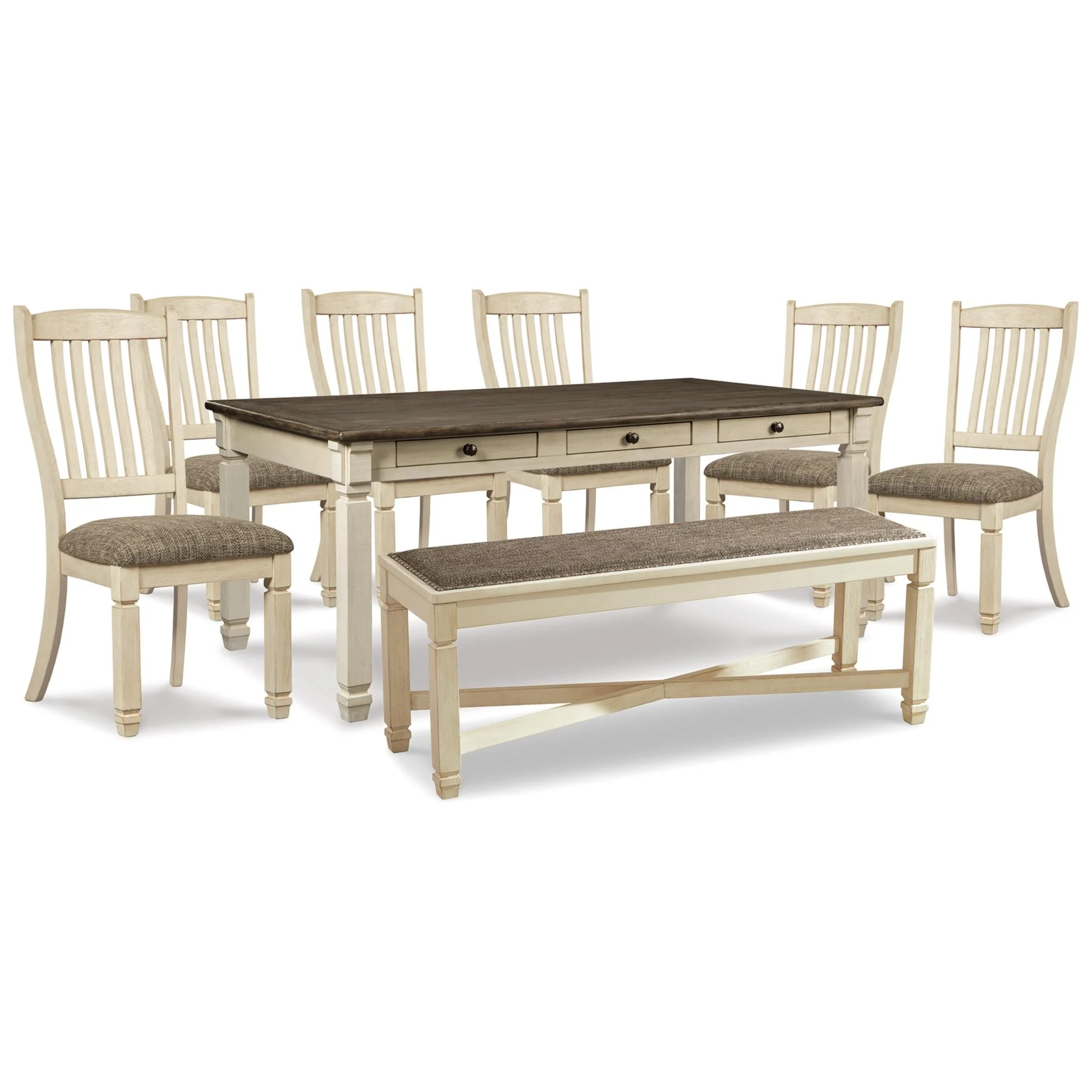 Signature Design by Ashley Bolanburg D647D26 6 pc Dining Set