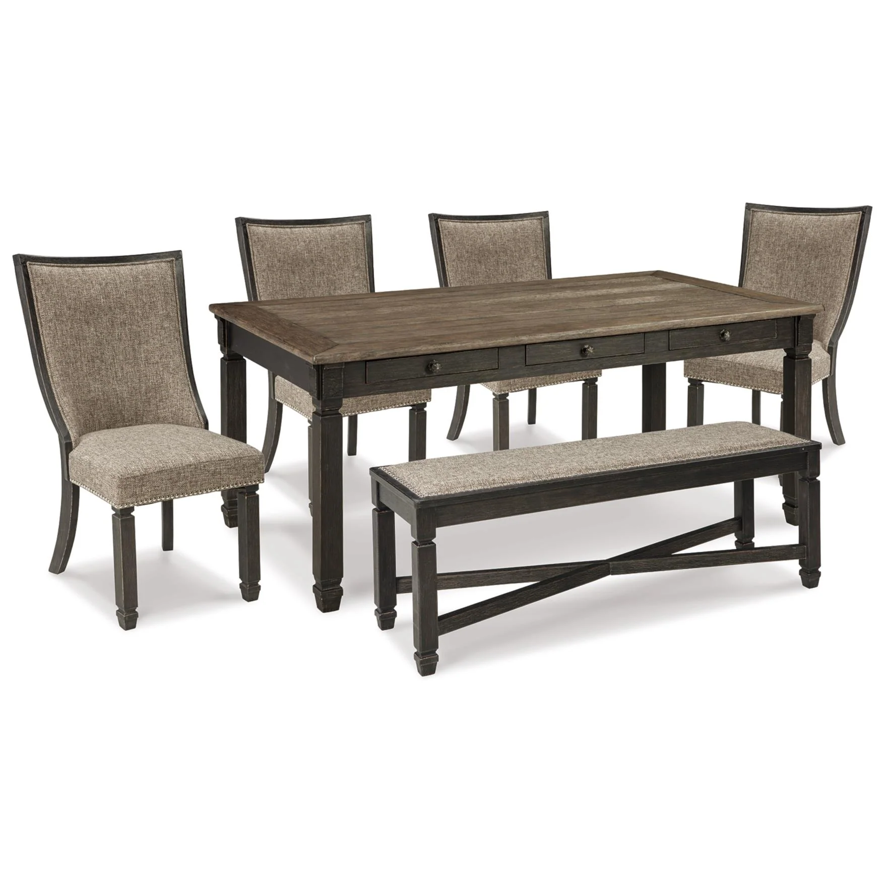 Signature Design by Ashley Tyler Creek D736D11 6 pc Dining Set - Image 1