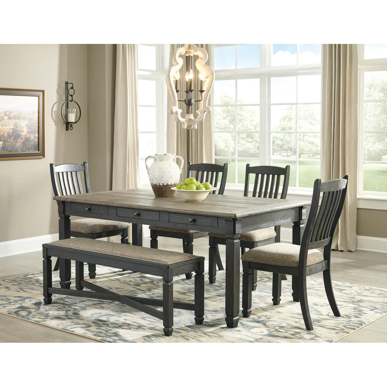 Signature Design by Ashley Tyler Creek D736D2 6 pc Dining Set - Image 2