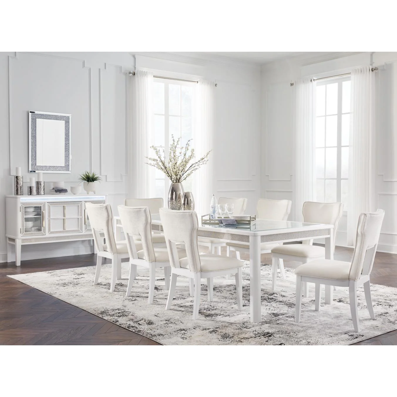 Signature Design by Ashley Chalanna D822D3 9 pc Dining Set - Image 1