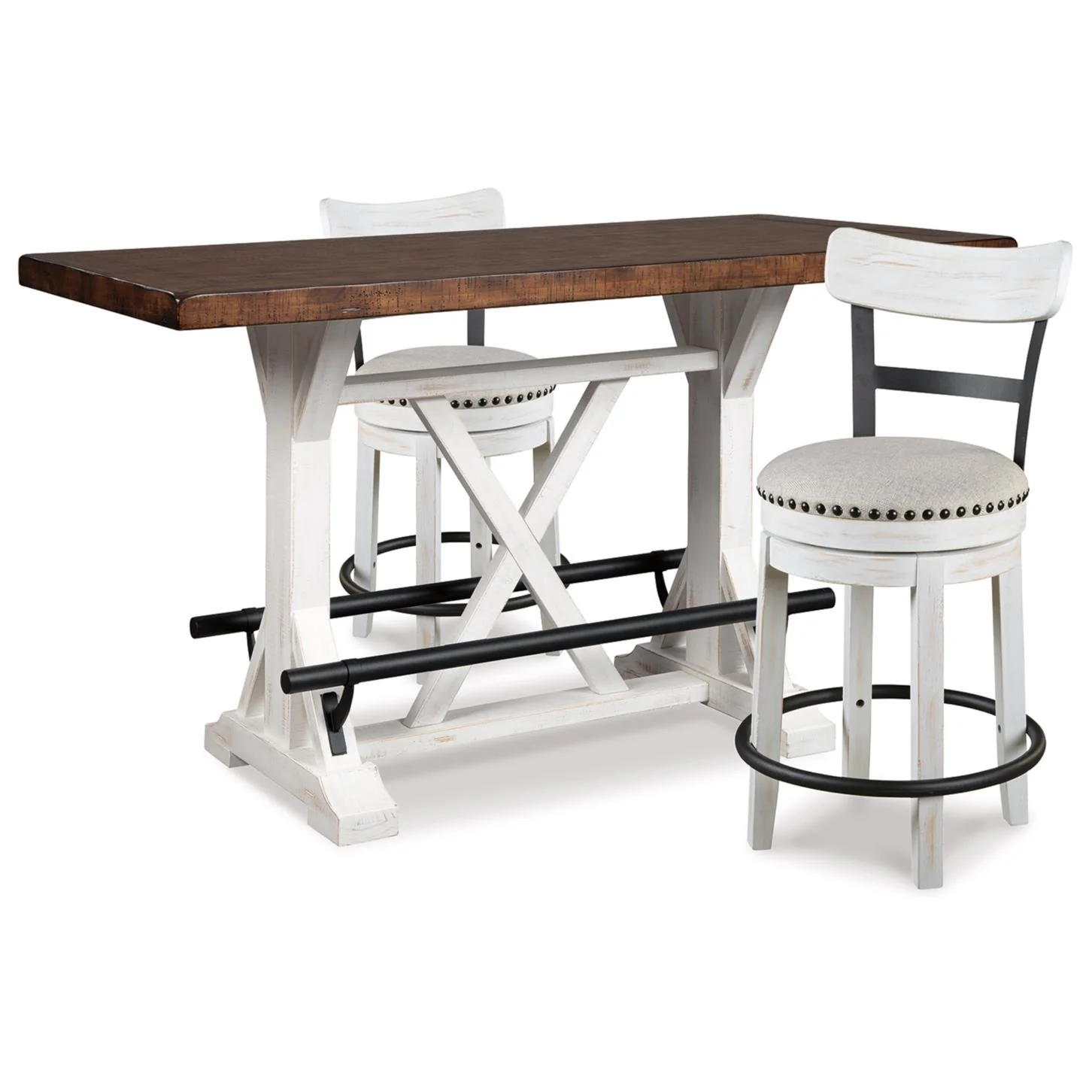 Signature Design by Ashley Valebeck D546D13 3 pc Counter Height Dining Set - Image 1