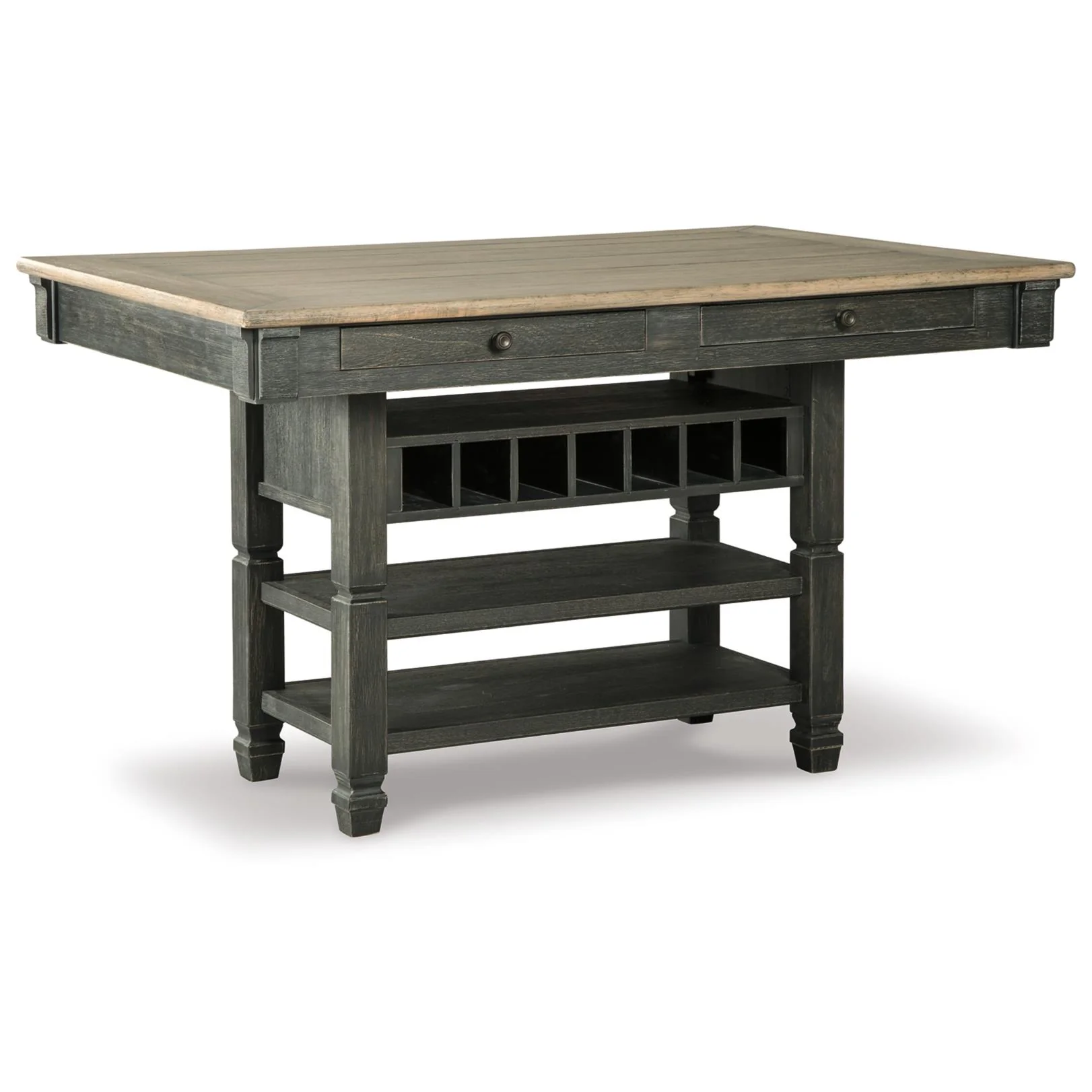 Signature Design by Ashley Tyler Creek D736D14 3 pc Counter Height Dining Set - Image 2