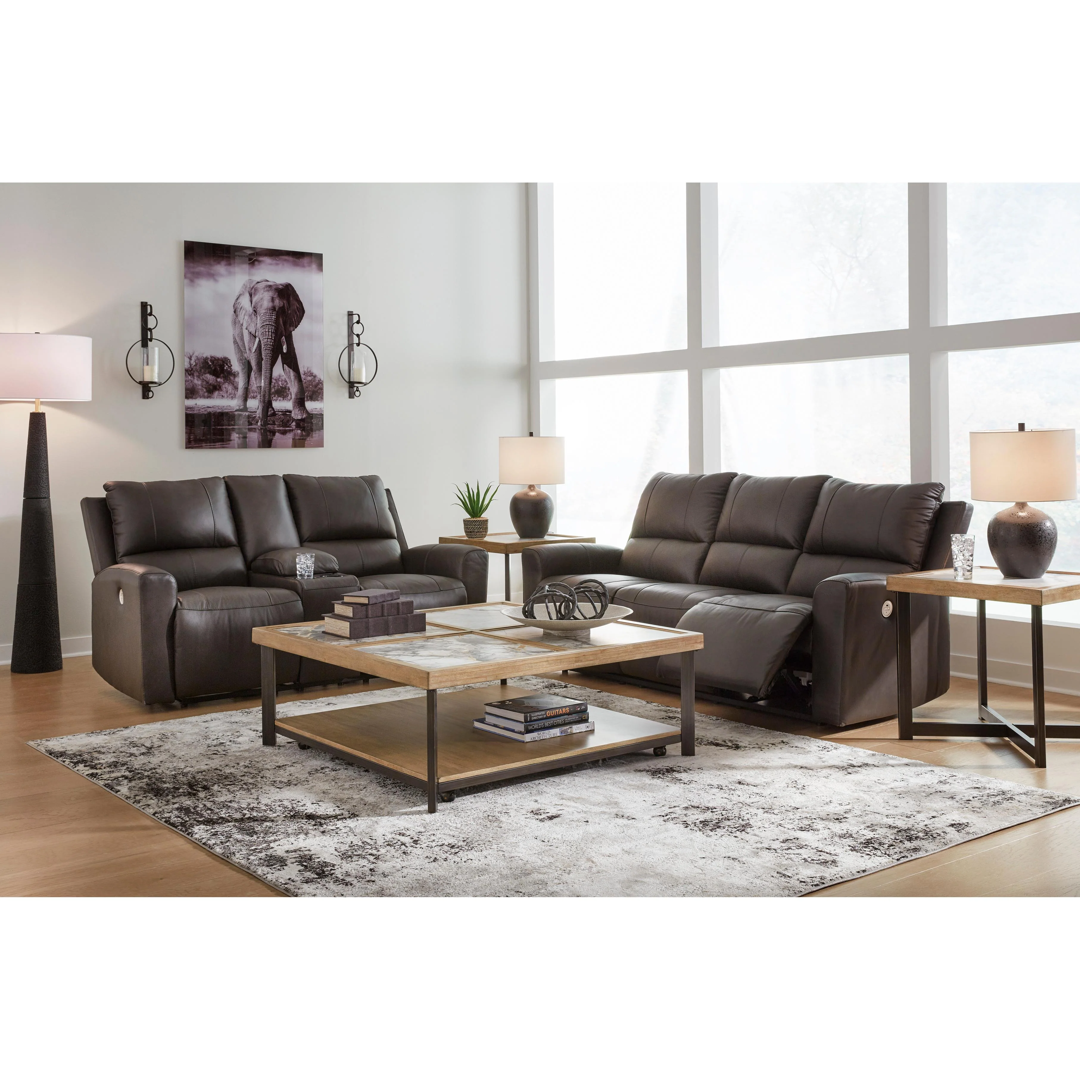 Signature Design by Ashley Boxmere U13100U1 2 pc Power Reclining Living Room Set - Image 1