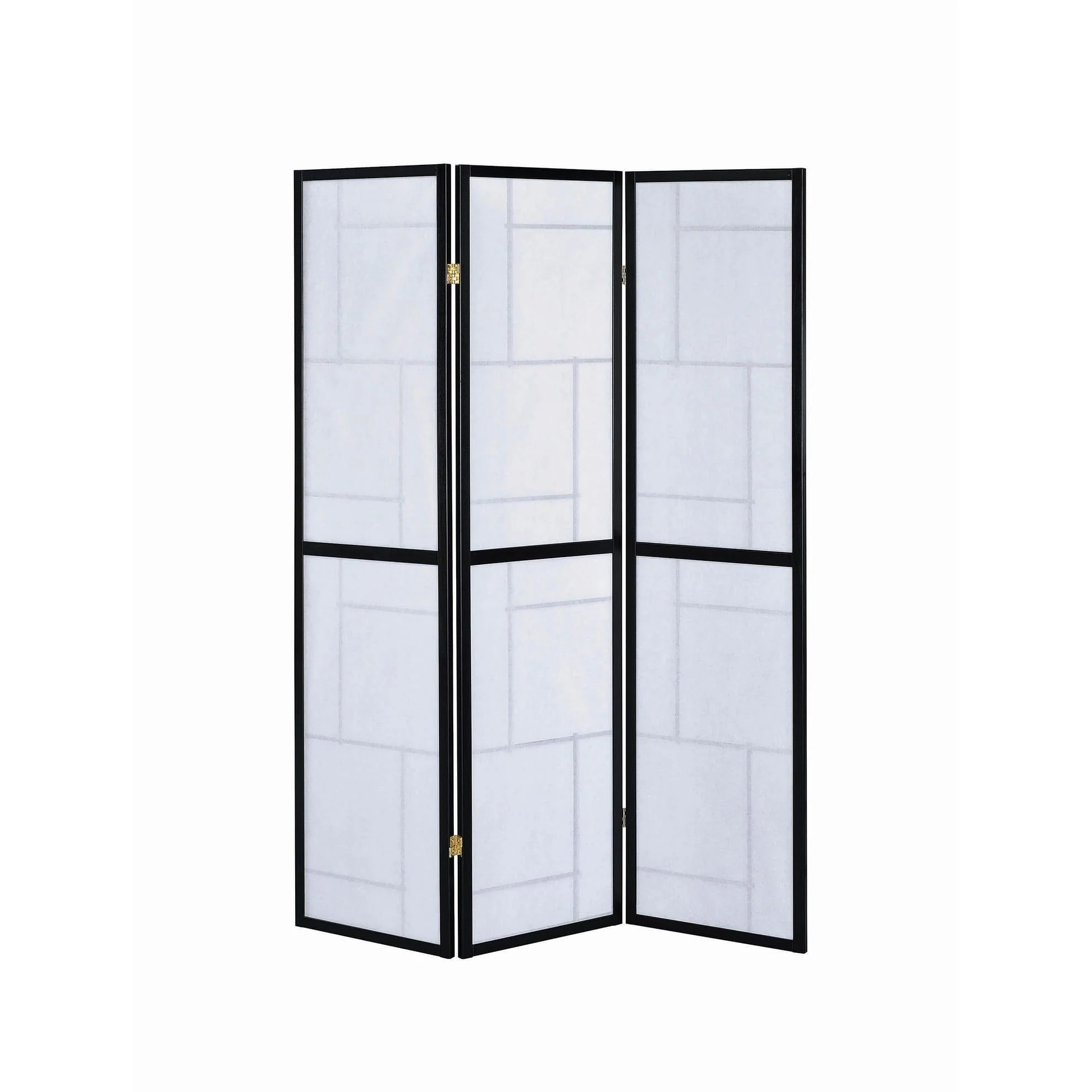 Coaster Furniture Damis 900102 3-Panel Room Divider Folding Shoji Screen - Black - Image 3