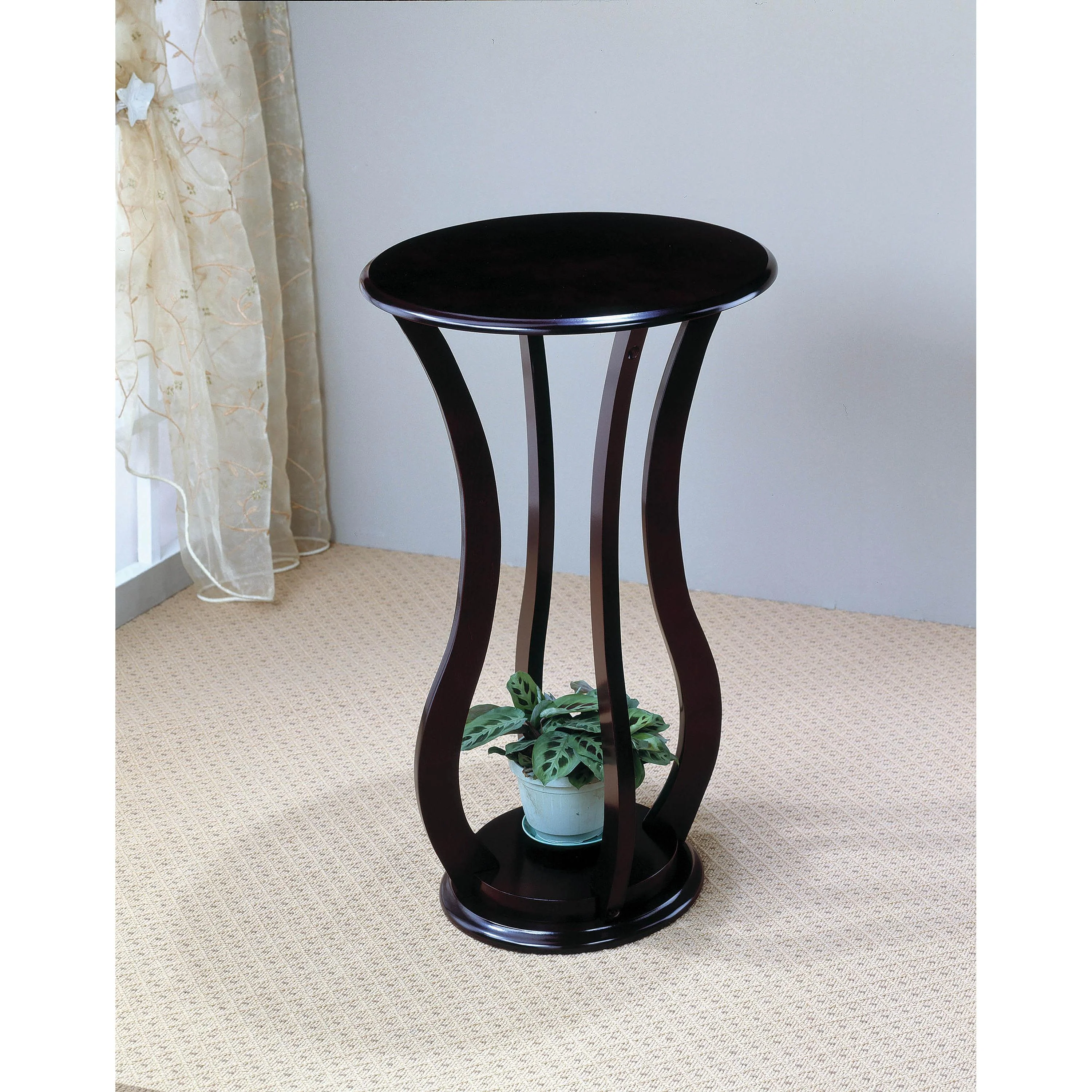 Coaster Furniture Elton 900934 Round Wood Top Accent Side Table - Cherry - Image 1