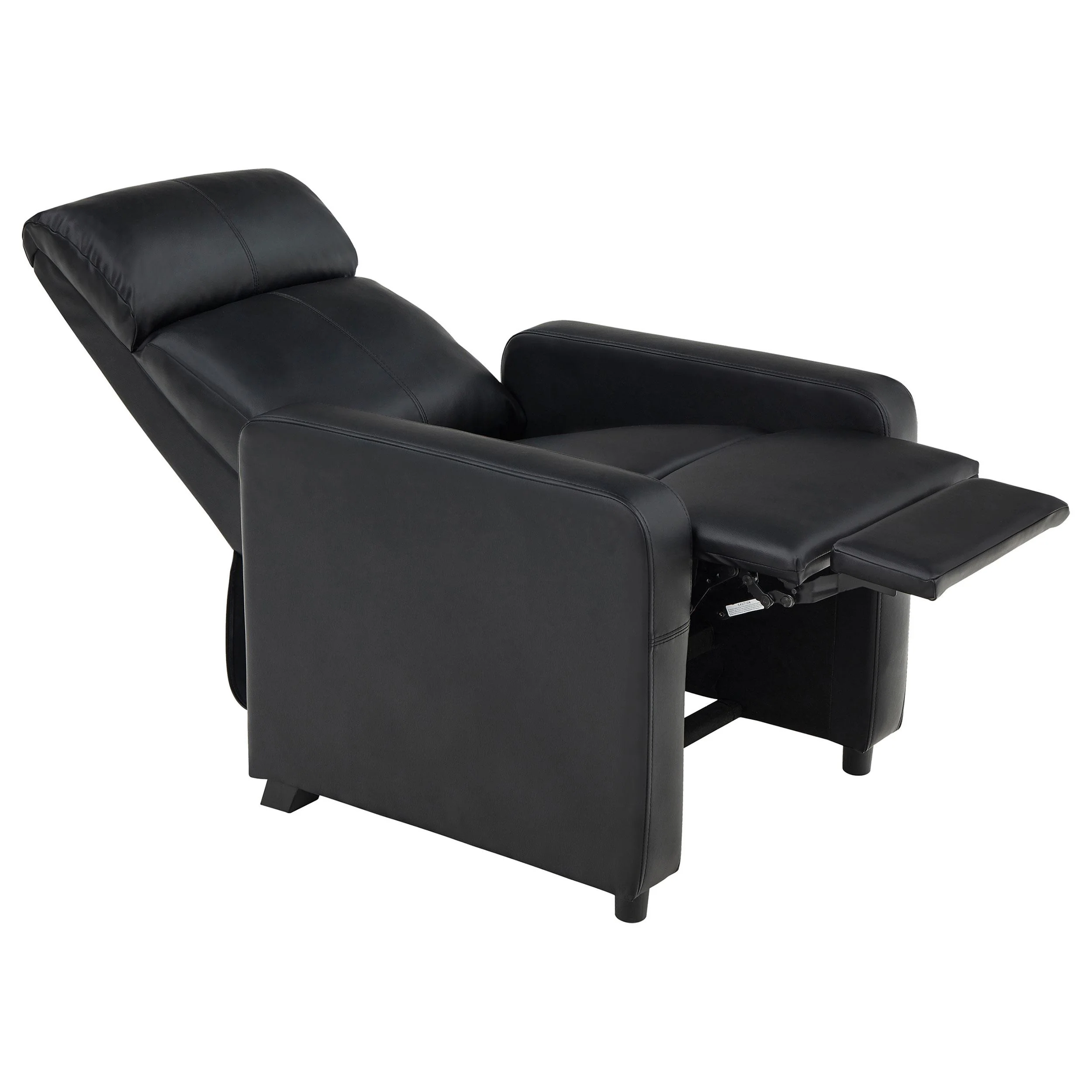 Coaster Furniture Toohey 600181 Upholstered Home Theater Push Back Recliner - Black - Image 3