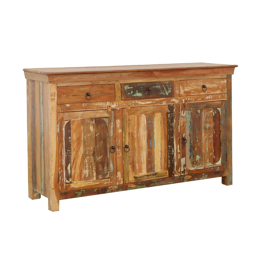 Coaster Furniture Harper 950367 3-door Solid Reclaimed Wood Accent Cabinet – Brown