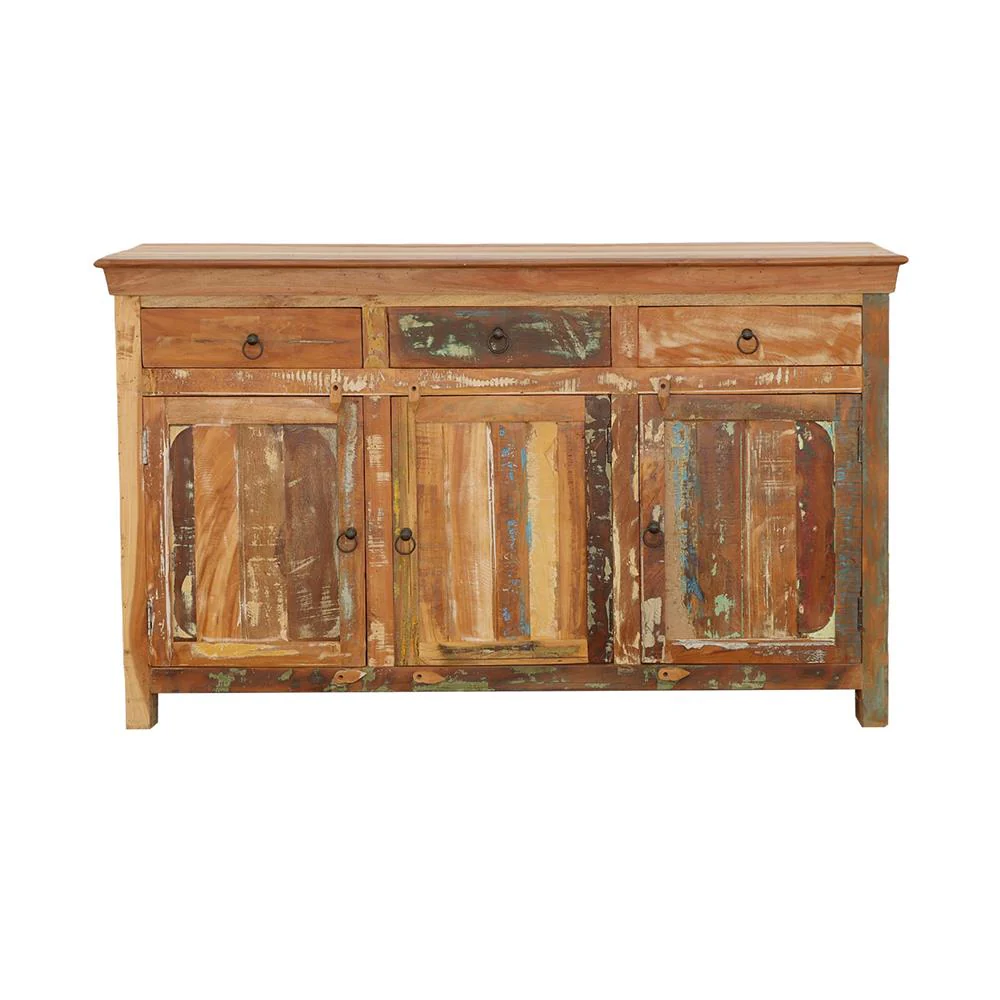 Coaster Furniture Harper 950367 3-door Solid Reclaimed Wood Accent Cabinet - Brown - Image 2