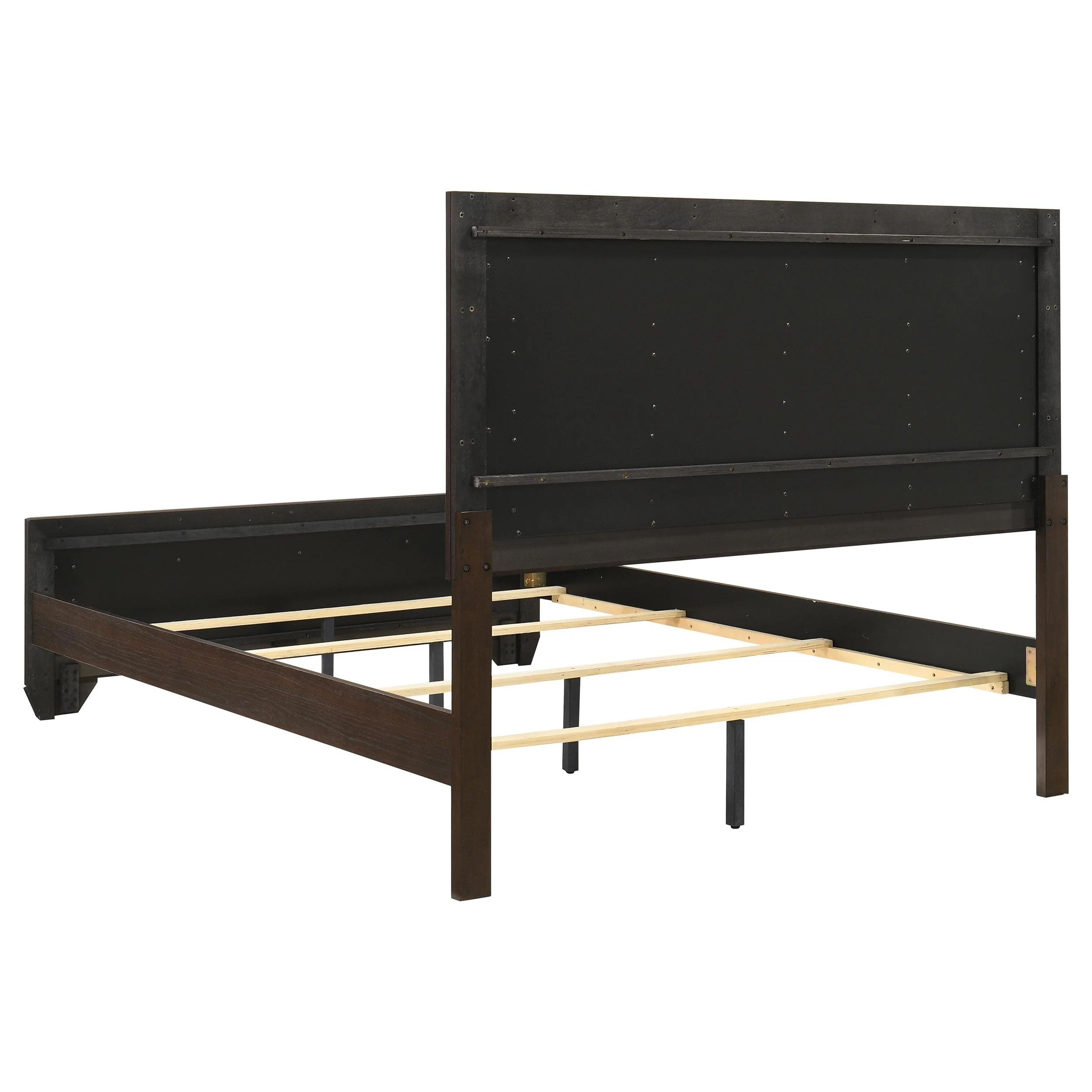 Coaster Furniture Kauffman 204391Q Wood Queen Panel Bed - Dark Cocoa - Image 3