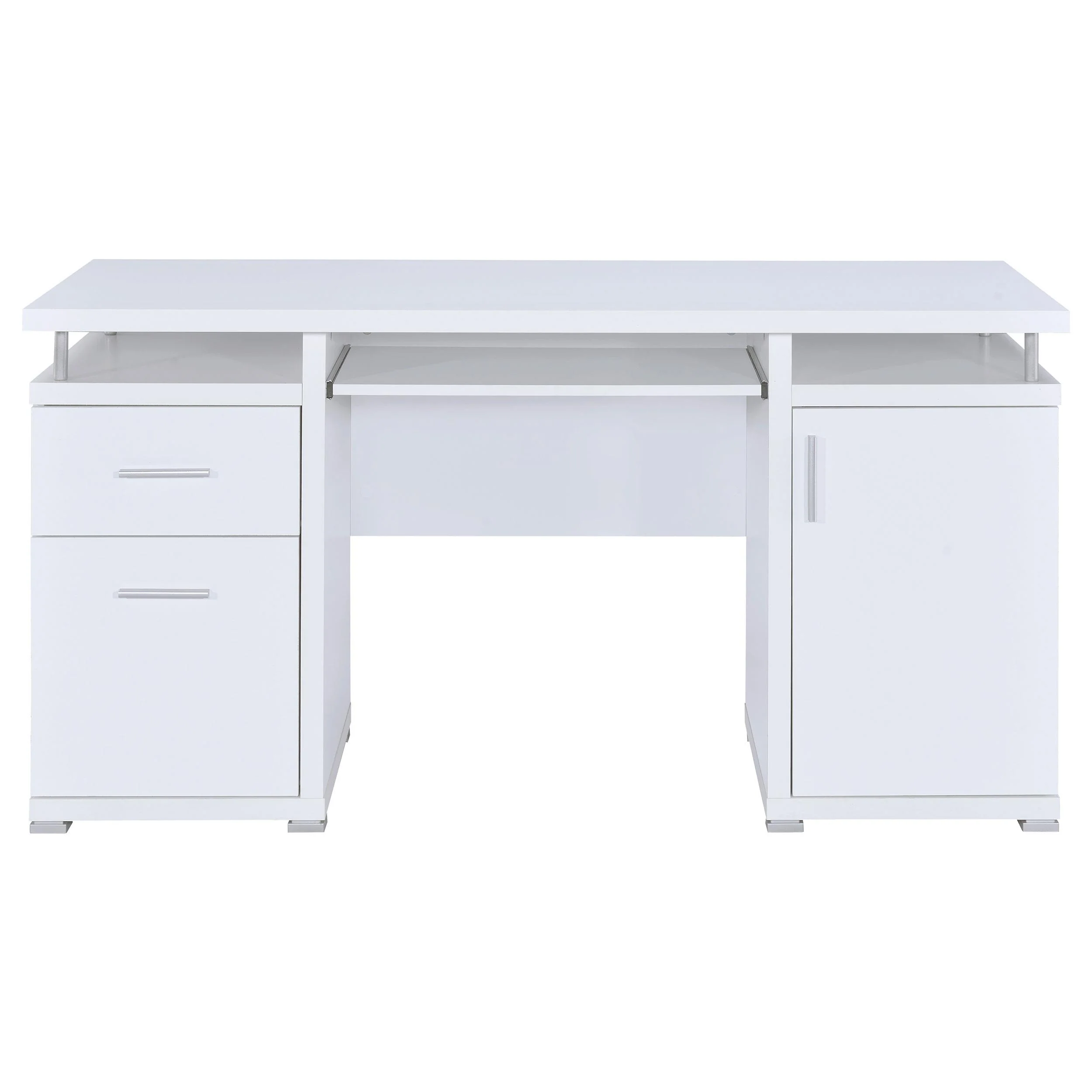 Coaster Furniture Tracy 800108 55-inch 2-Drawer Office Computer Desk - White - Image 3