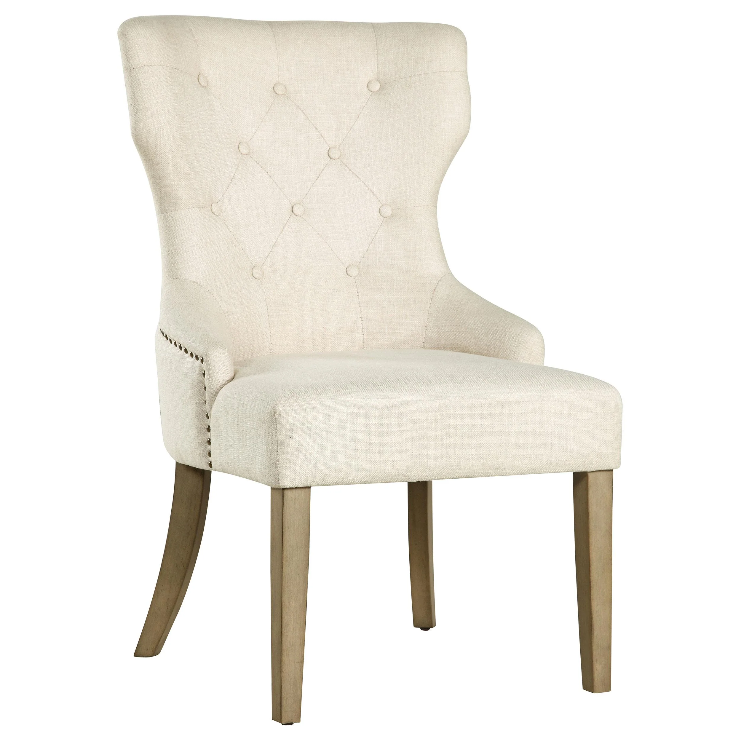 Coaster Furniture Baney 104507 Tufted Upholstered Dining Chair - Beige and Rustic Grey - Image 1