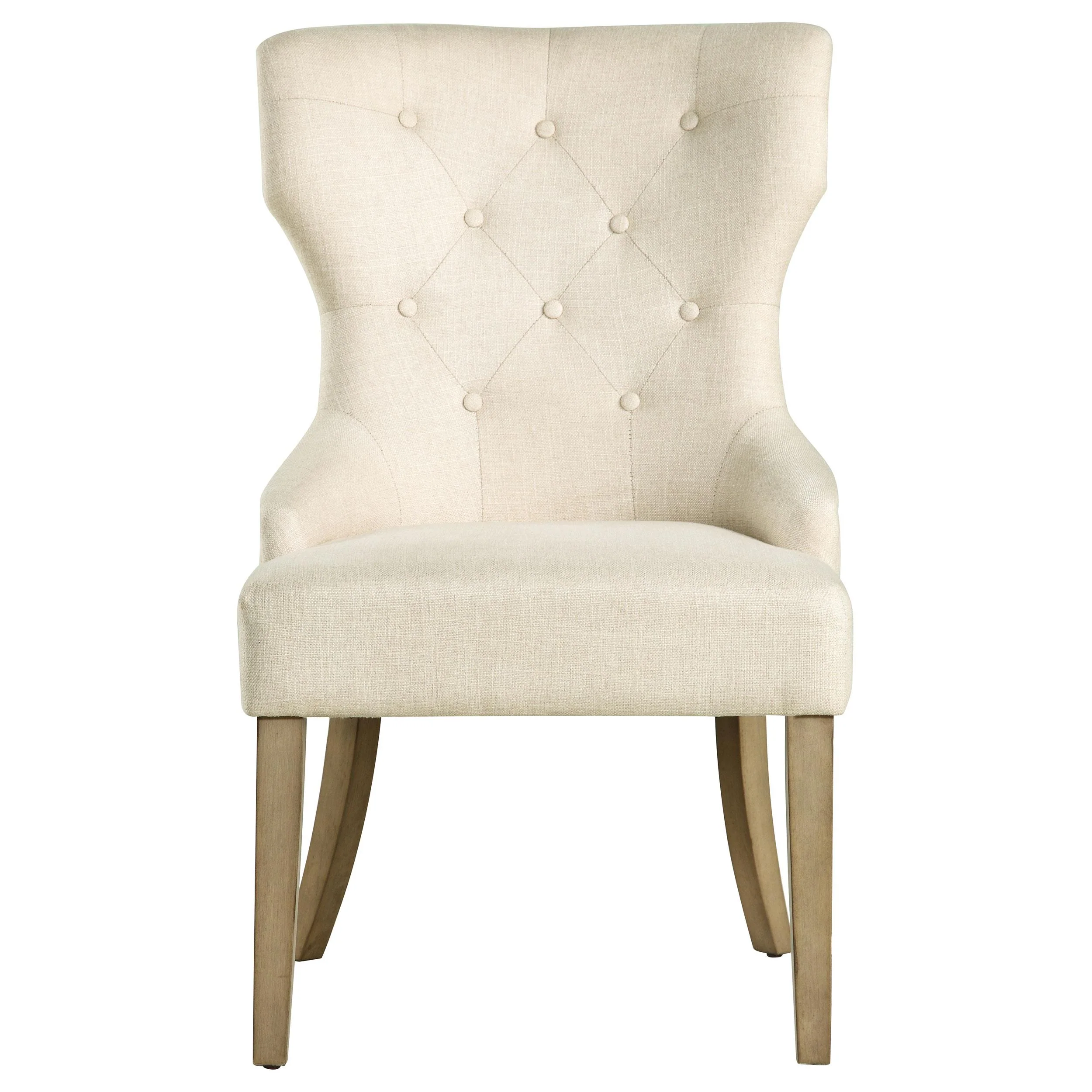 Coaster Furniture Baney 104507 Tufted Upholstered Dining Chair - Beige and Rustic Grey - Image 2