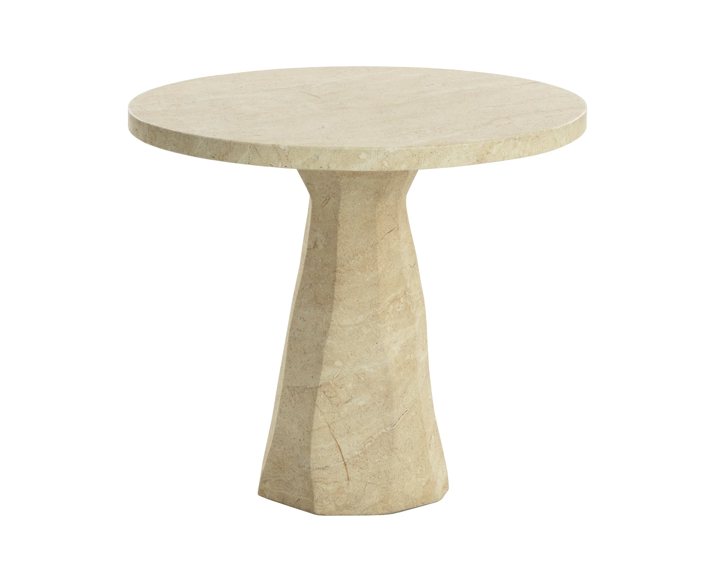 Kliff Bistro Table - Travertine Look - Natural - Image 2