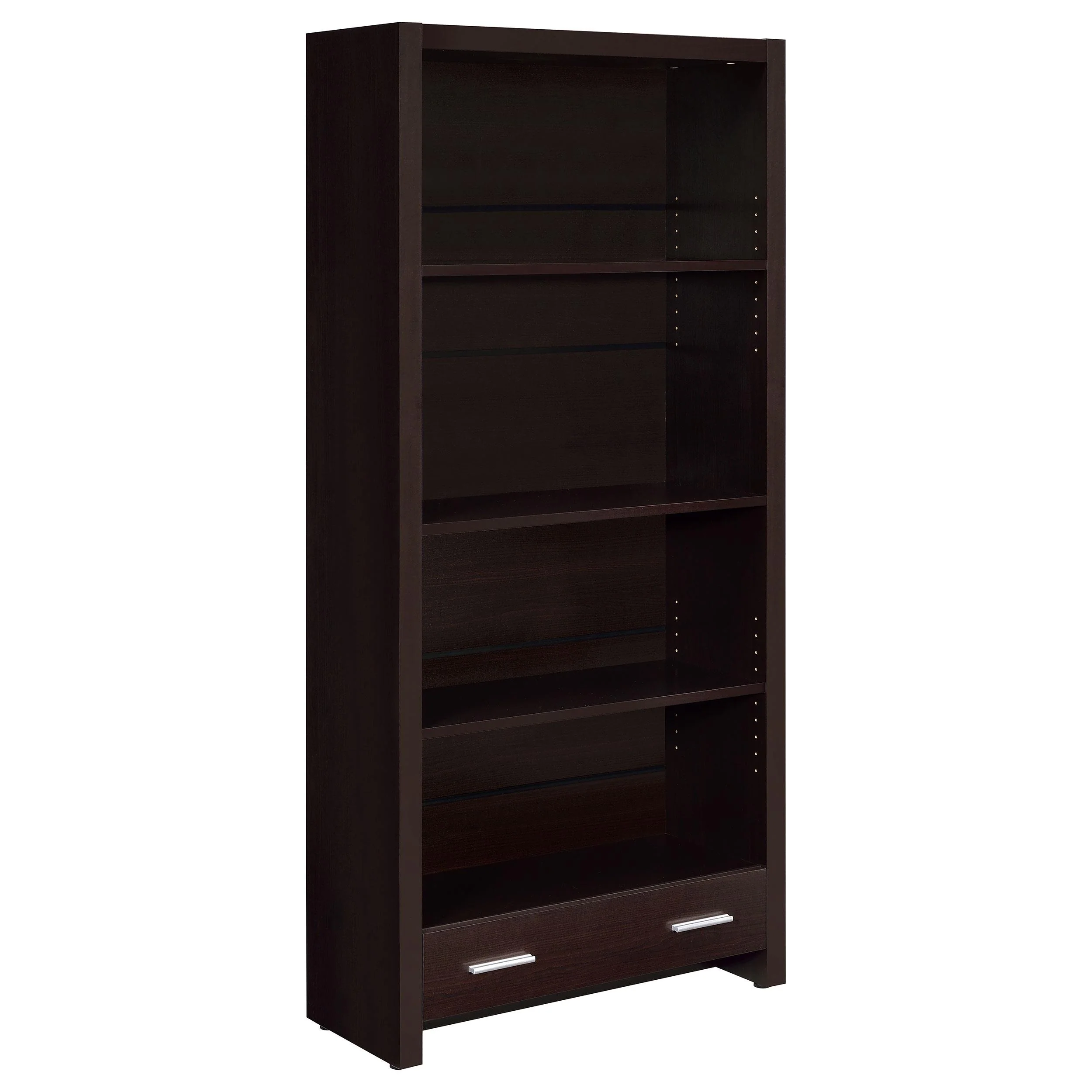 Coaster Furniture Skylar 800905 71-inch 5-shelf Bookcase with Drawer – Cappuccino