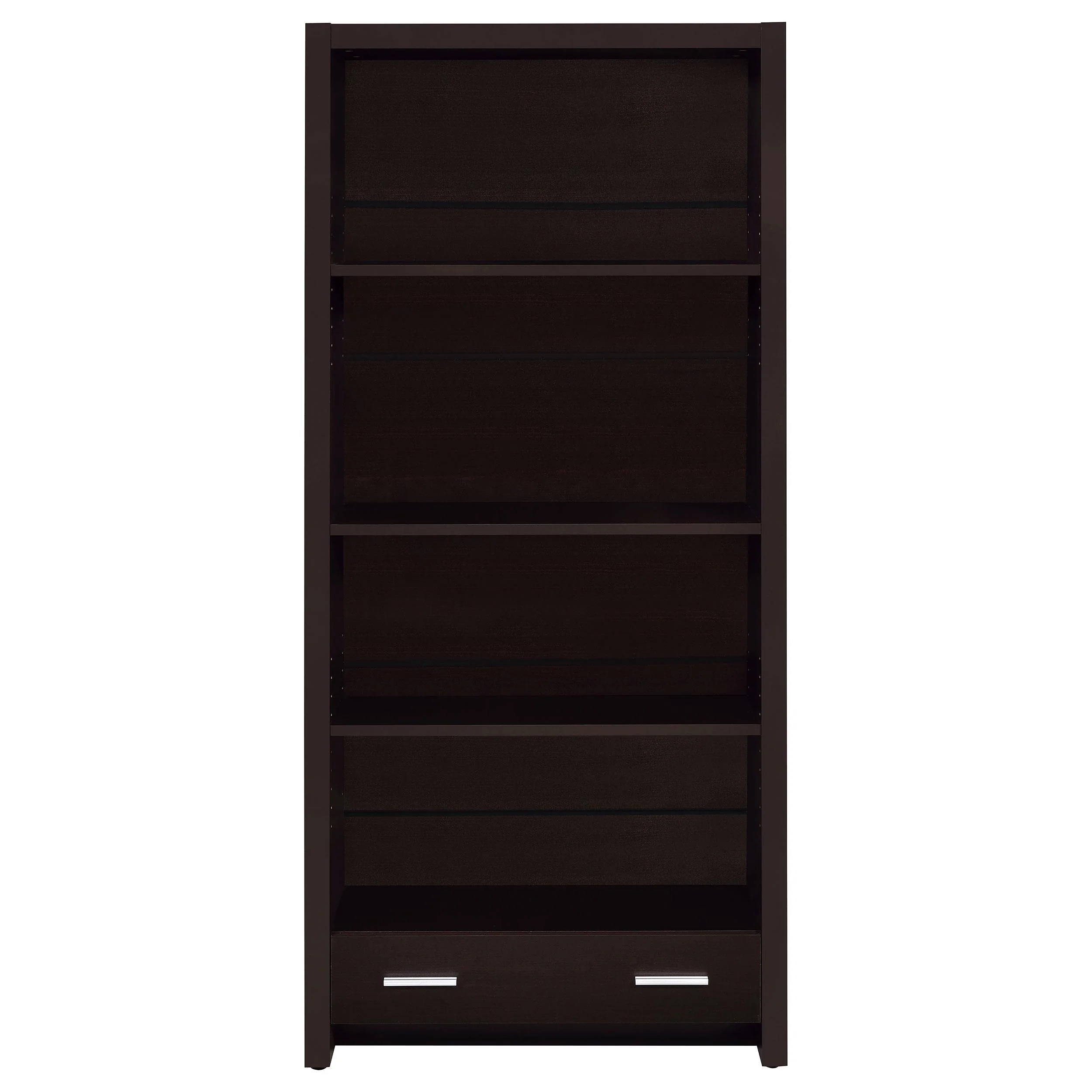 Coaster Furniture Skylar 800905 71-inch 5-shelf Bookcase with Drawer - Cappuccino - Image 3