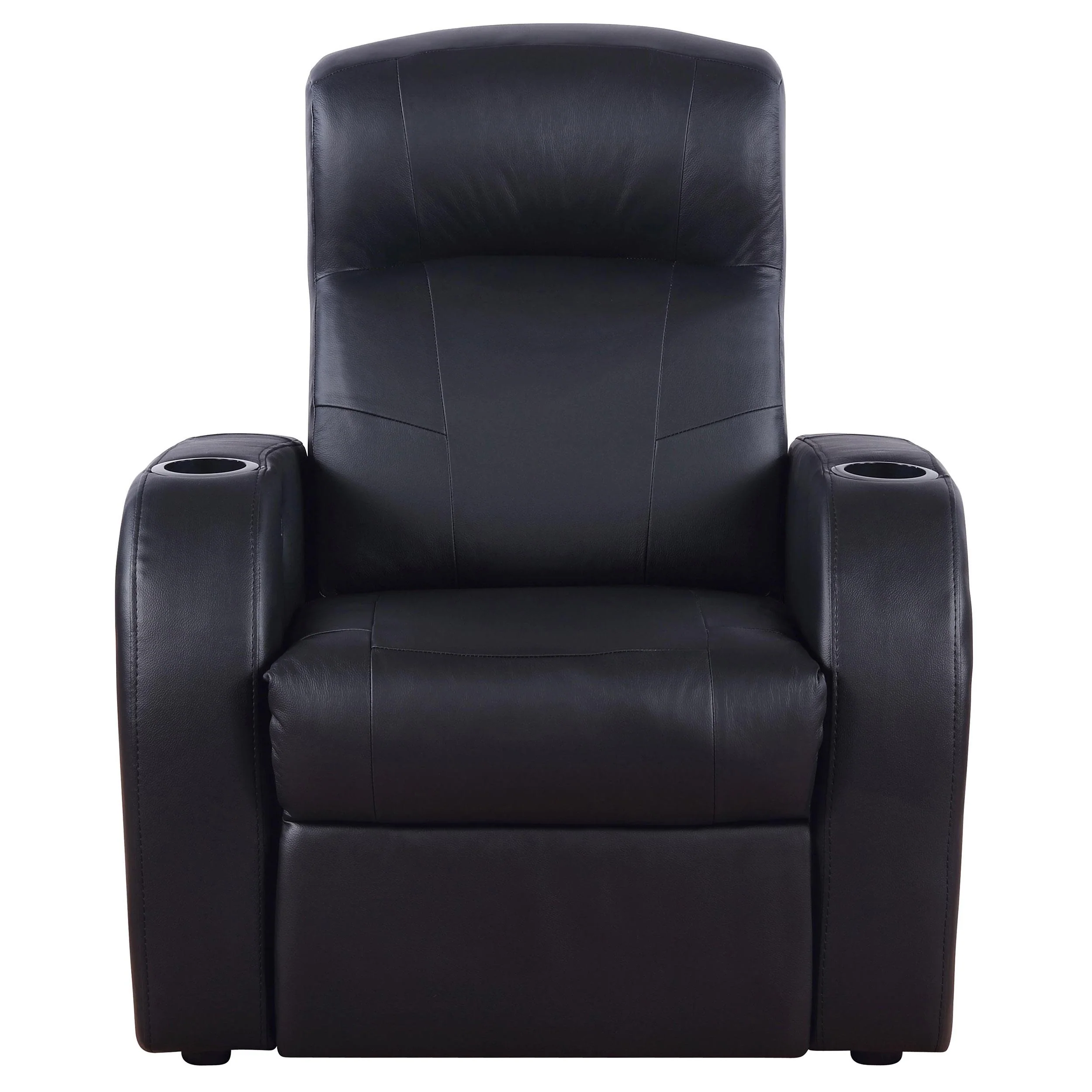 Coaster Furniture Cyrus 600001 Upholstered Track Arm Recliner - Black - Image 3