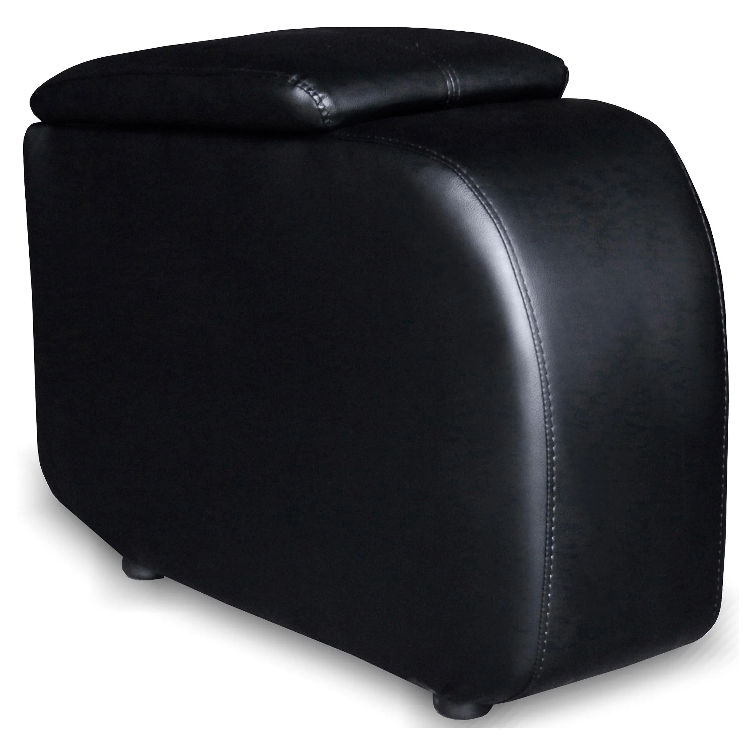 Coaster Furniture Cyrus 600002 Upholstered Home Theater Storage Wedge Console – Black