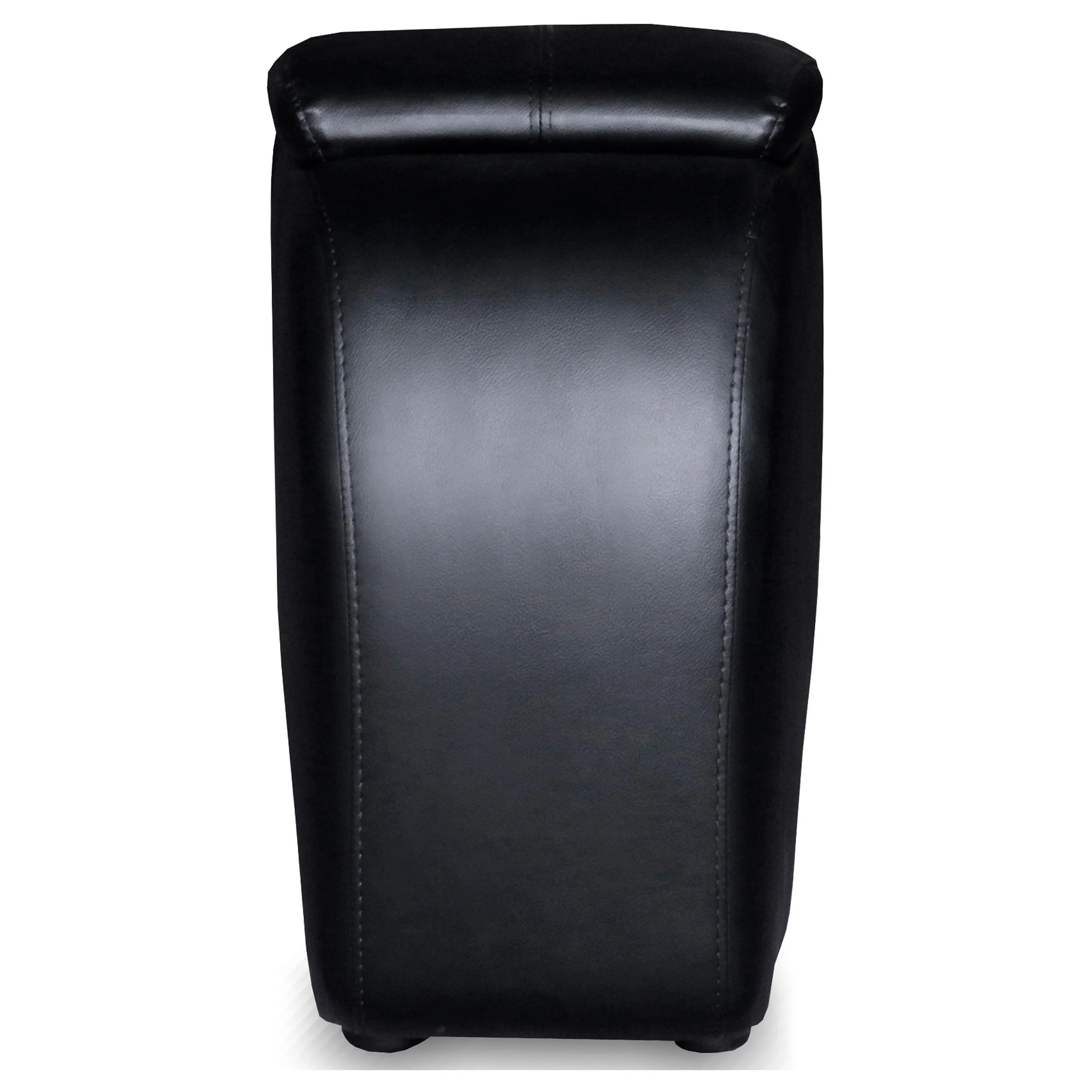Coaster Furniture Cyrus 600002 Upholstered Home Theater Storage Wedge Console - Black - Image 2