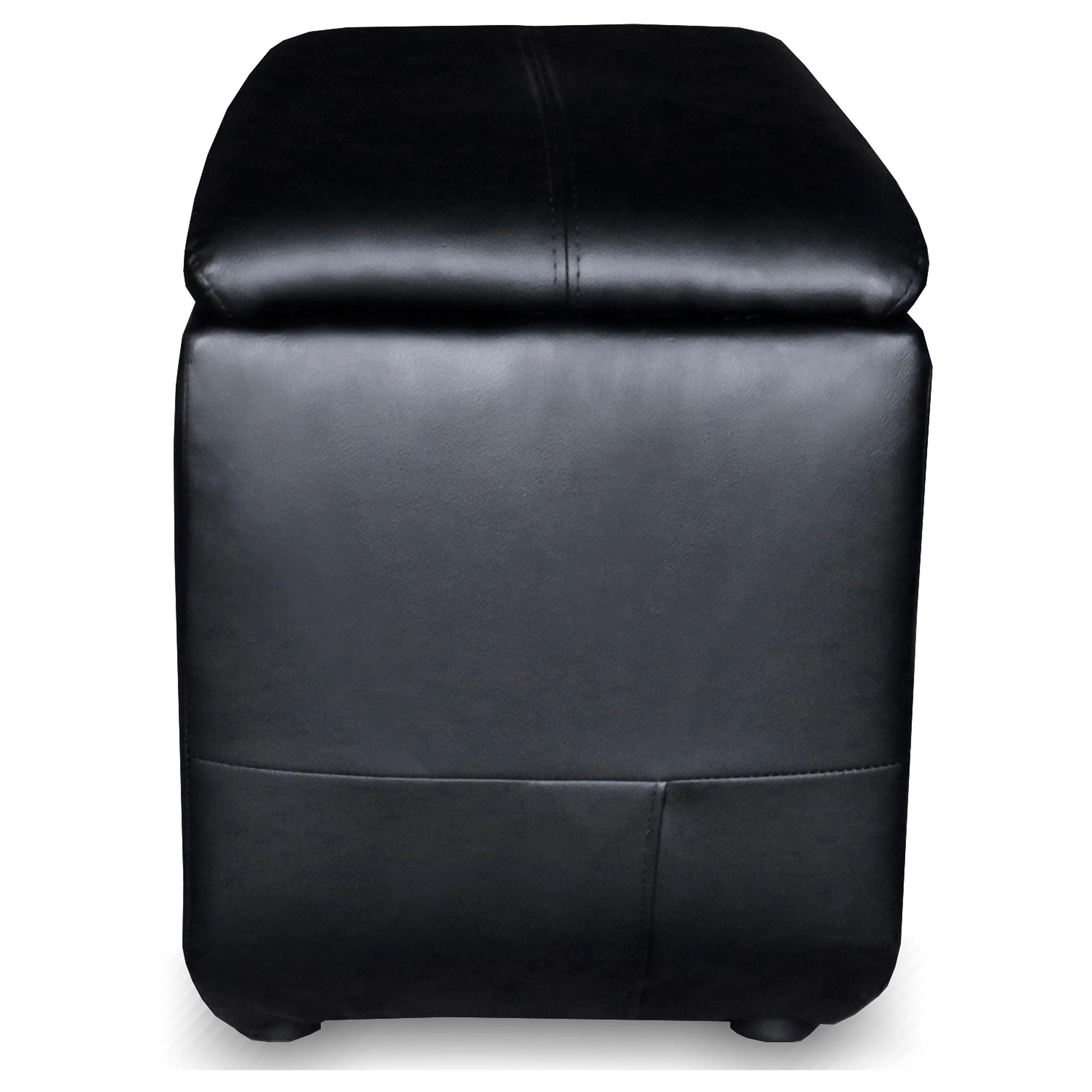 Coaster Furniture Cyrus 600002 Upholstered Home Theater Storage Wedge Console - Black - Image 3