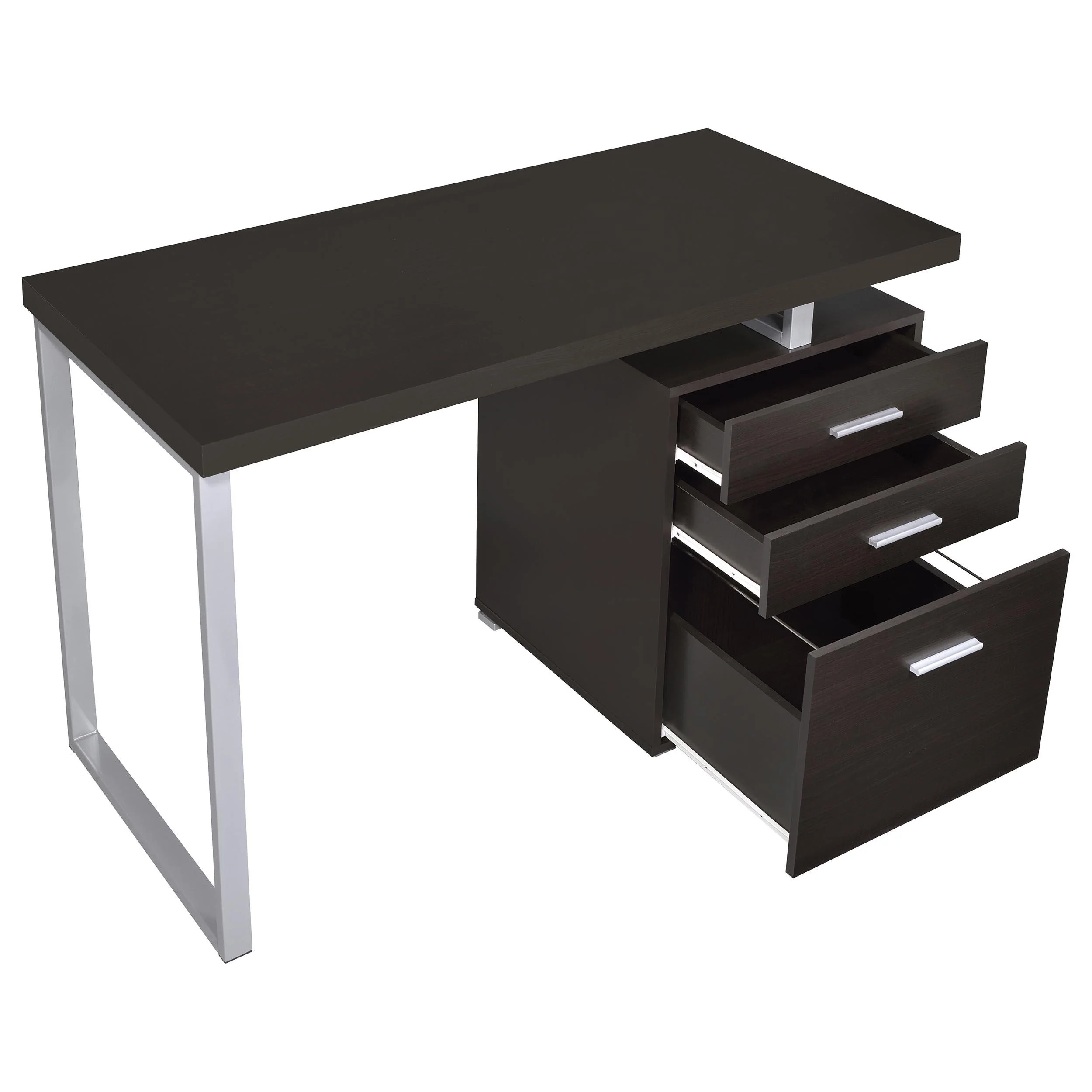 Coaster Furniture Brennan 800519 47-inch 3-Drawer Office Computer Desk - Cappuccino - Image 3