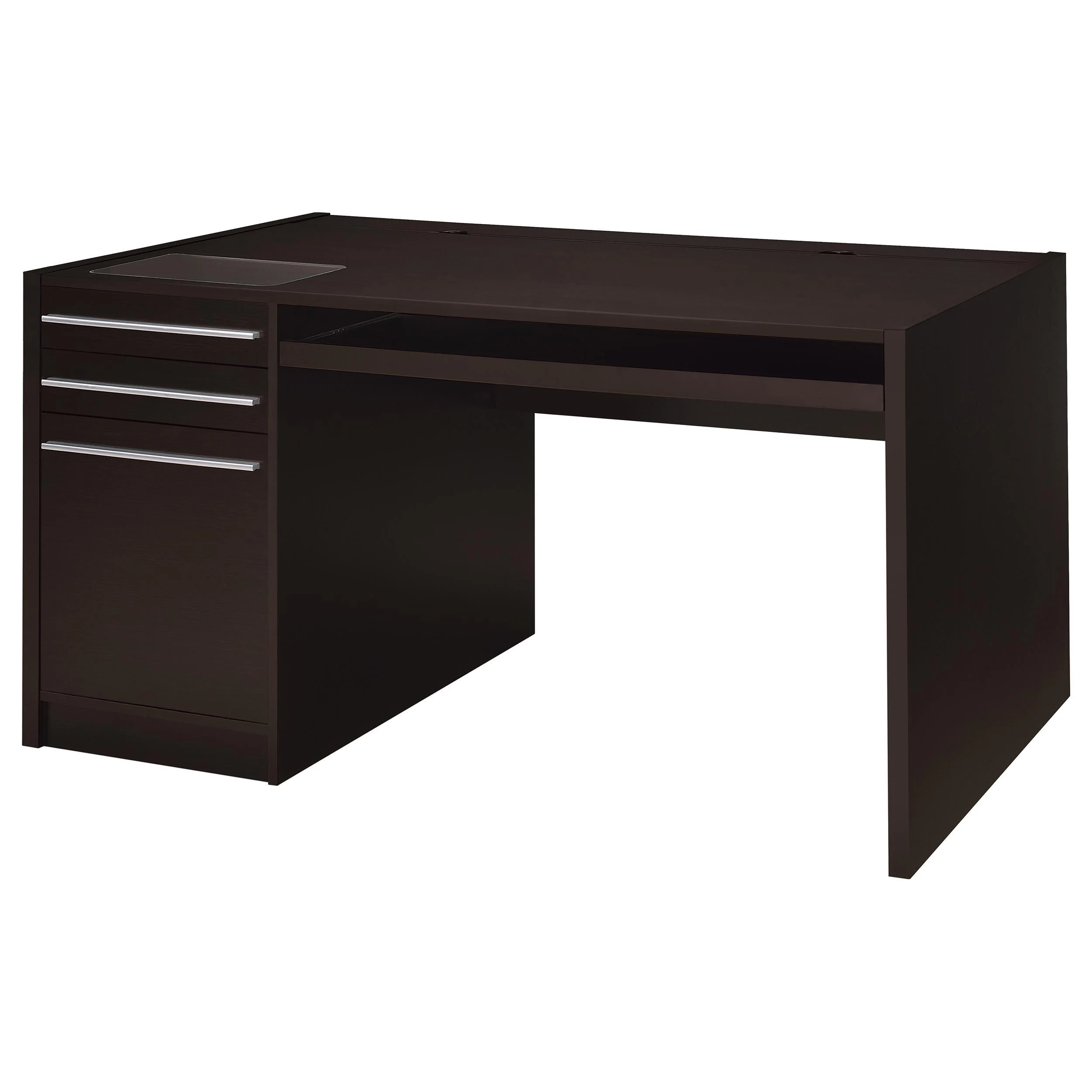 Coaster Furniture Halston 800982 60-inch 3-Drawer Office Computer Desk – Cappuccino