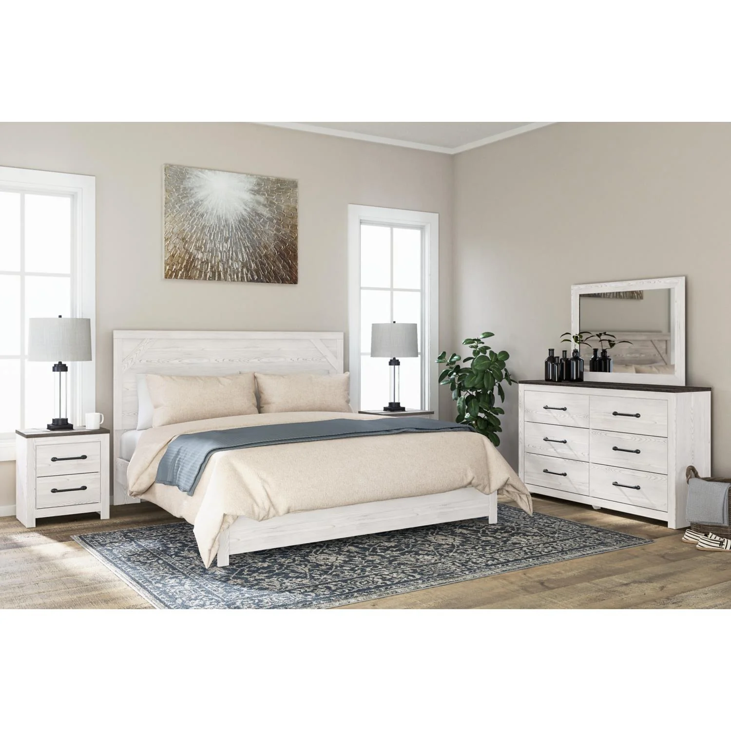 Signature Design by Ashley Gerridan B1190B19 7 pc King Panel Bedroom Set - Image 1