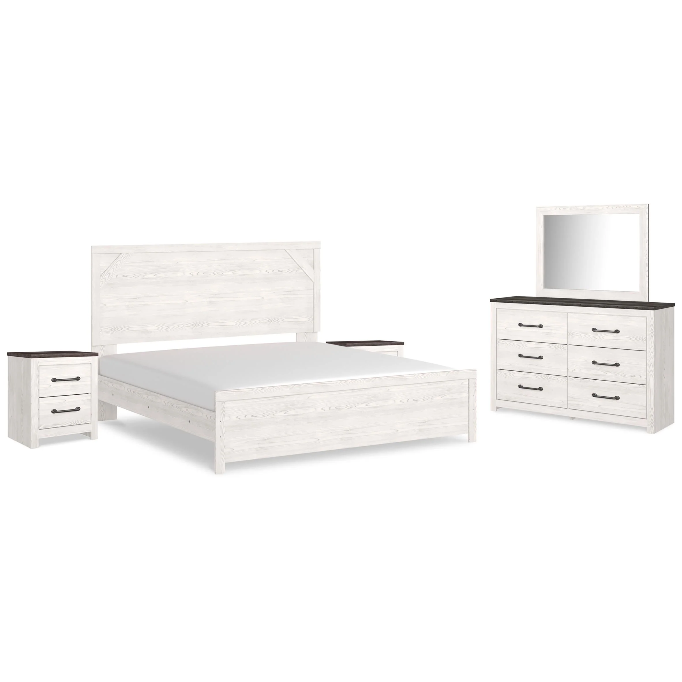 Signature Design by Ashley Gerridan B1190B19 7 pc King Panel Bedroom Set - Image 2