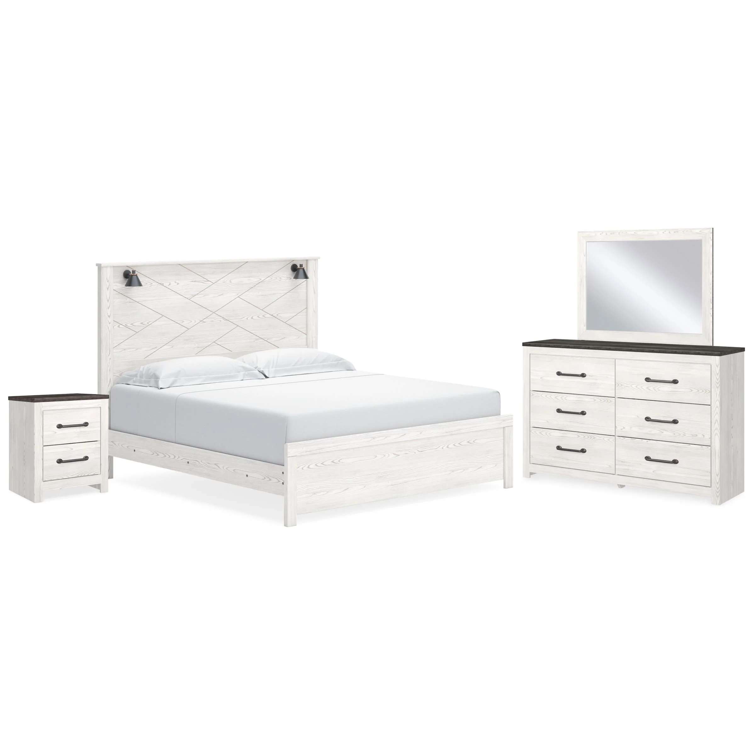 Signature Design by Ashley Gerridan B1190B10 6 pc King Panel Bedroom Set - Image 1