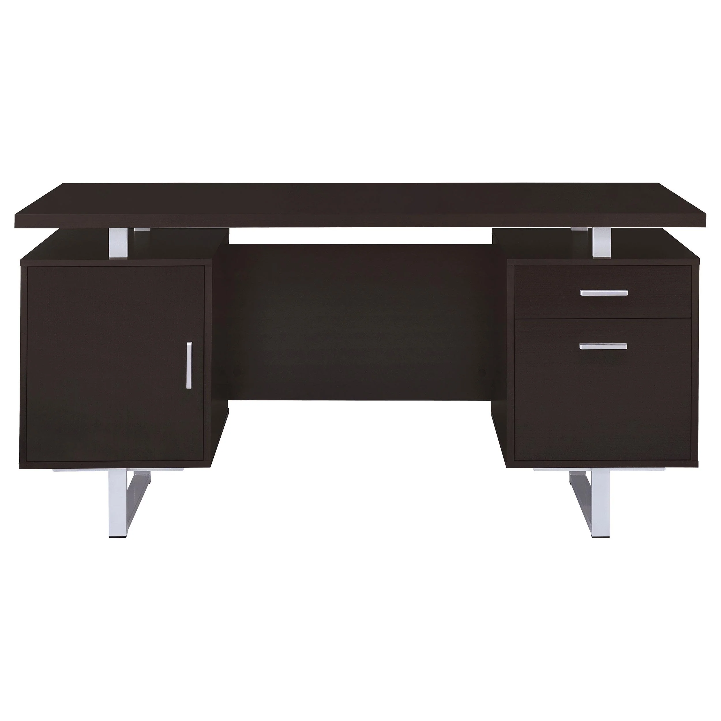 Coaster Furniture Lawtey 801521 60-inch 2-Drawer Office Computer Desk - Cappuccino - Image 3