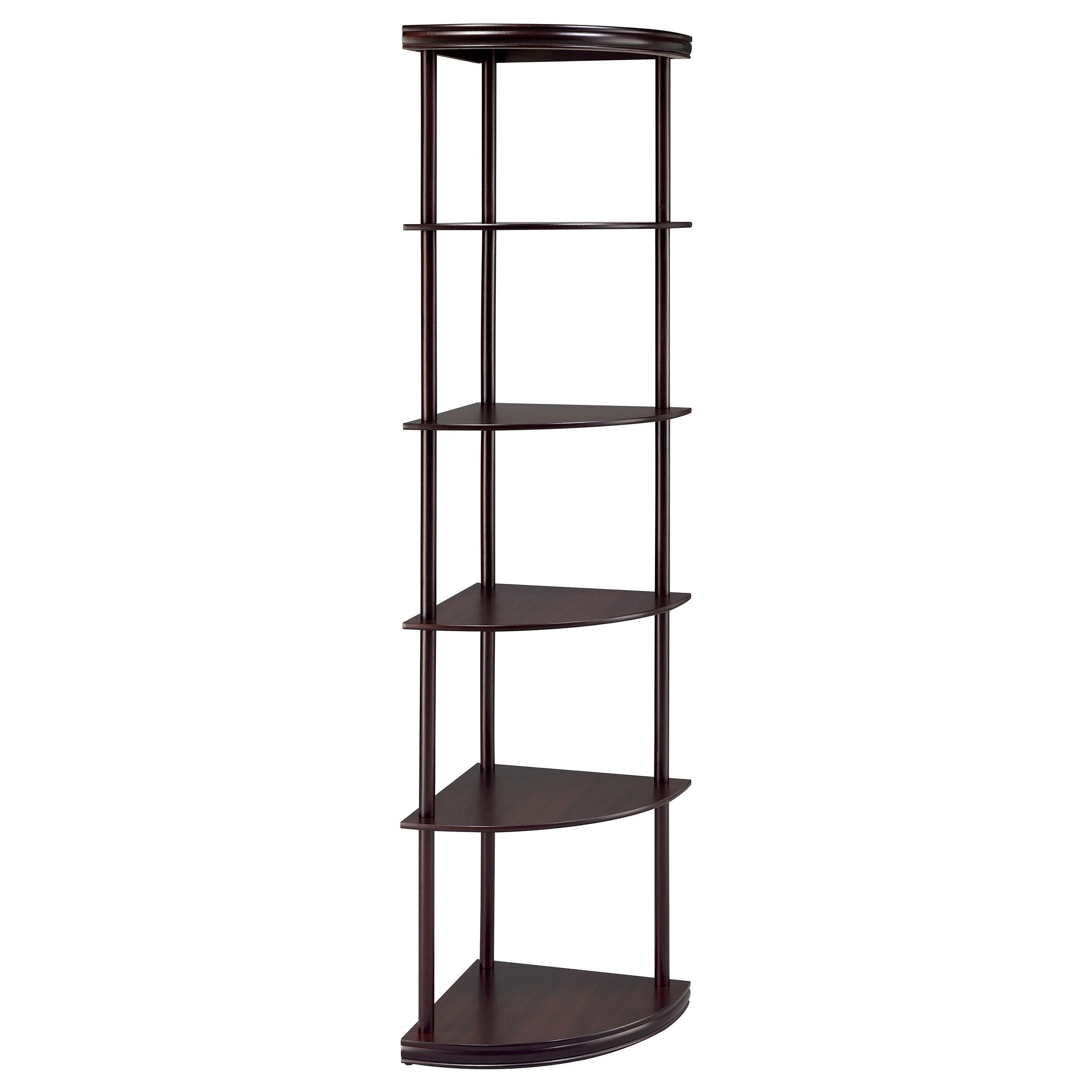 Coaster Furniture Bonwick 800279 72-inch 5-shelf Corner Bookshelf – Cappuccino