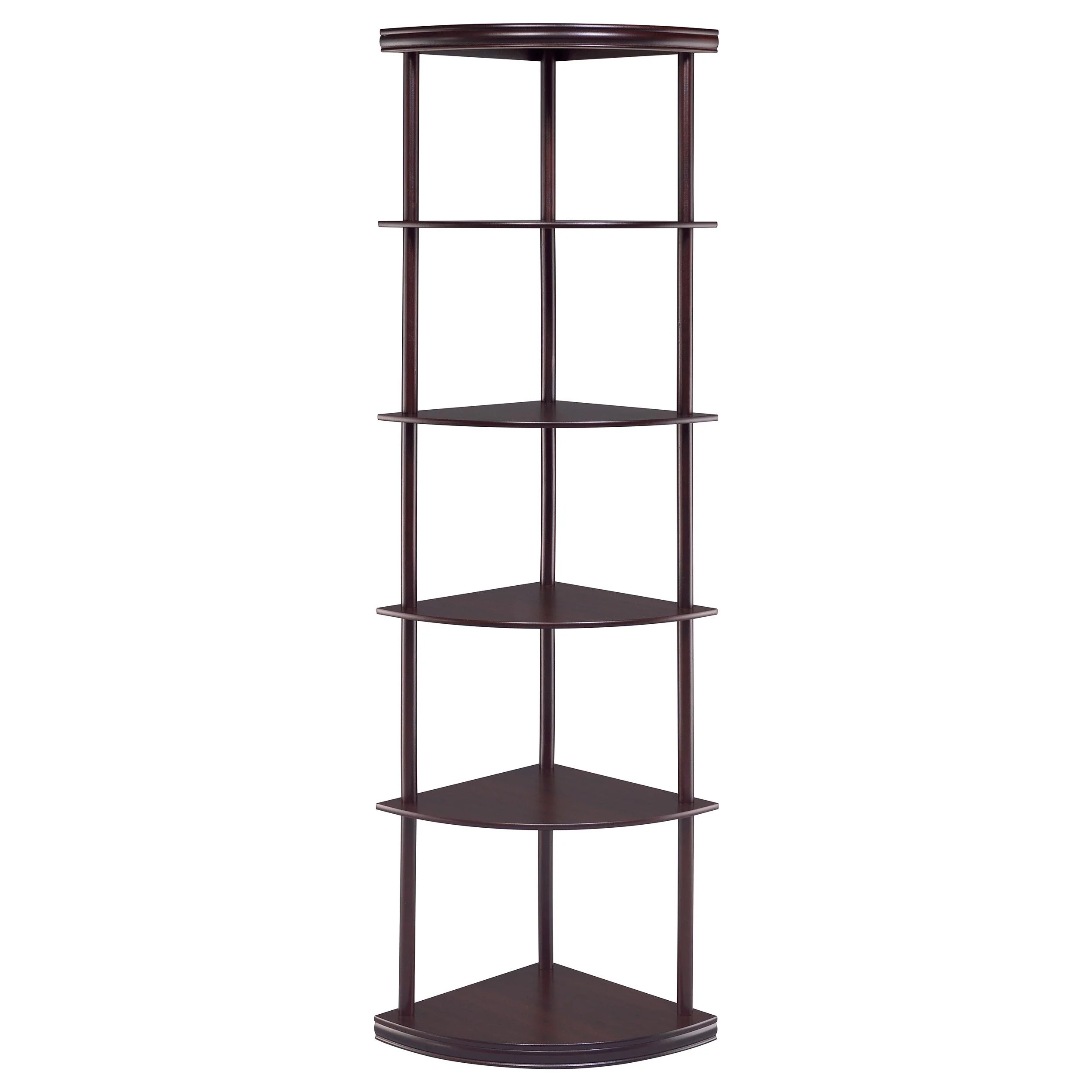 Coaster Furniture Bonwick 800279 72-inch 5-shelf Corner Bookshelf - Cappuccino - Image 2