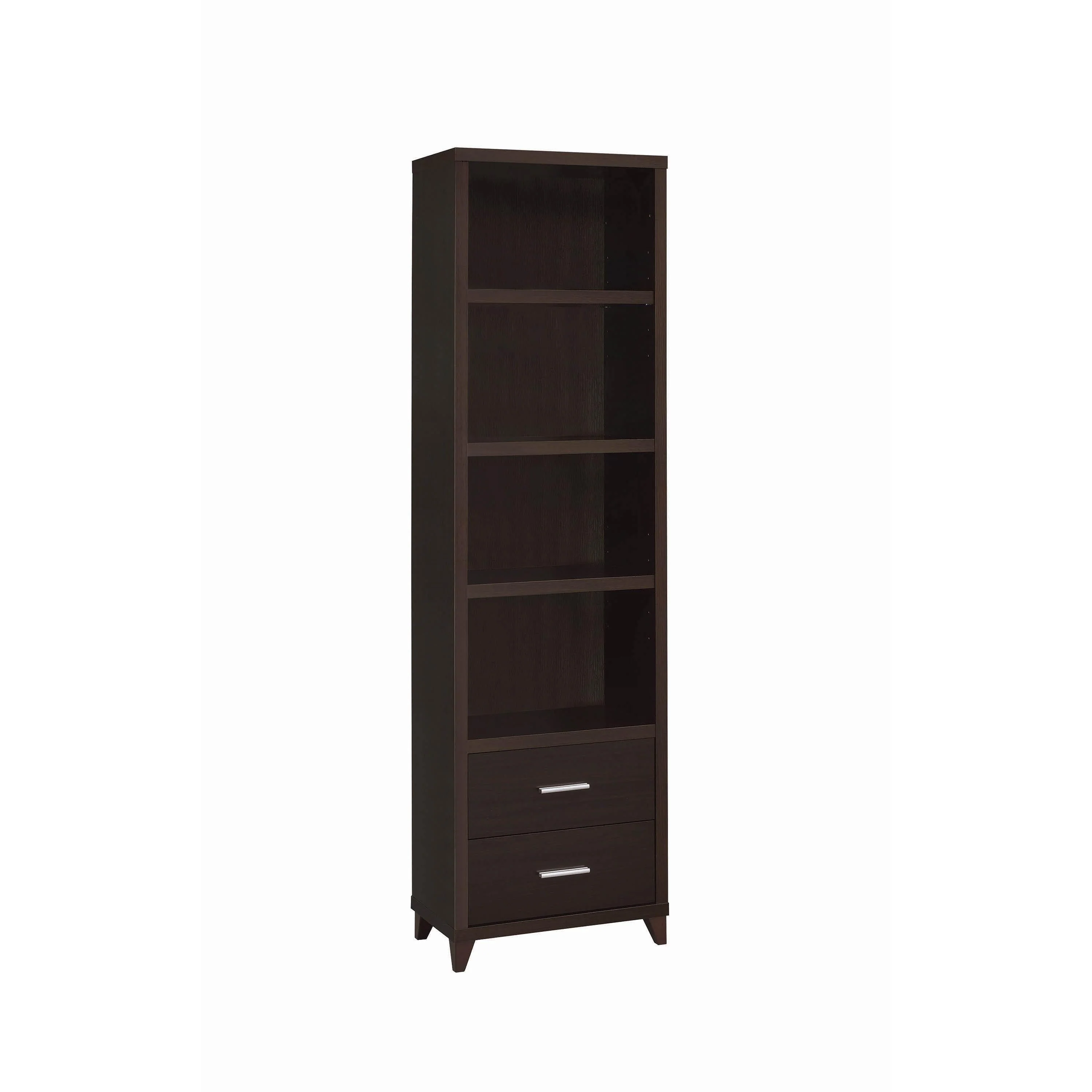 Coaster Furniture Lewes 700882 4-shelf Engineered Wood Media Tower – Cappuccino