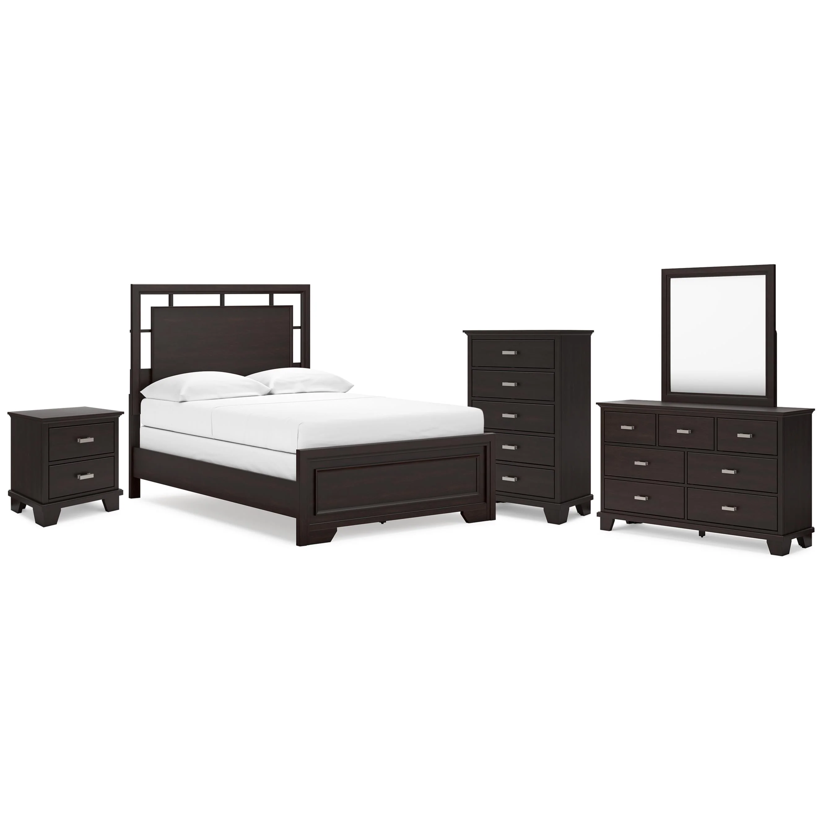 Signature Design by Ashley Covetown B441B13 6 pc Full Panel Bedroom Set