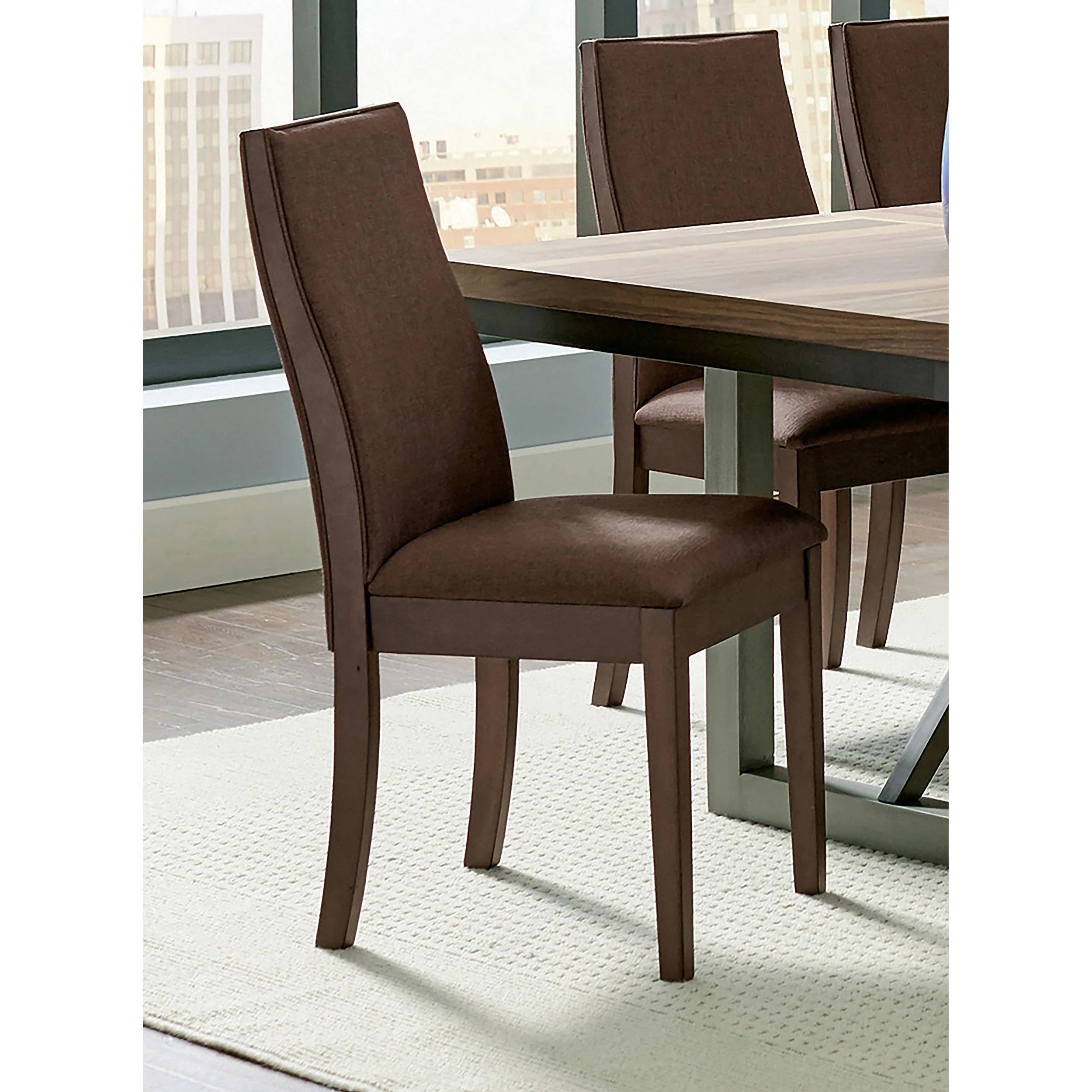 Coaster Furniture Spring Creek 106582 Upholstered Dining Chair - Chocolate (Set of 2) - Image 2