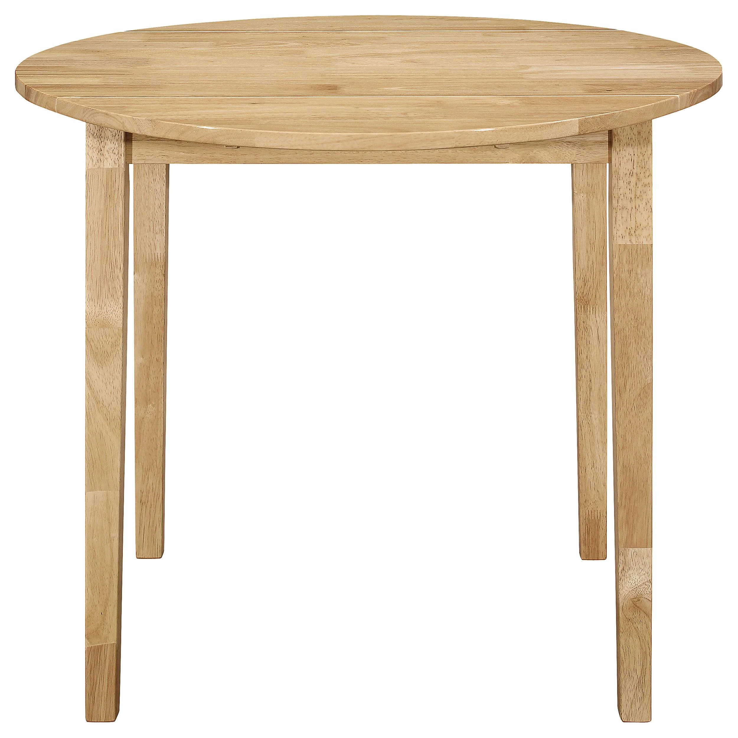 Coaster Furniture Bucknell 130006 3-piece Round Drop Leaf Dining Table Set - Natural - Image 2