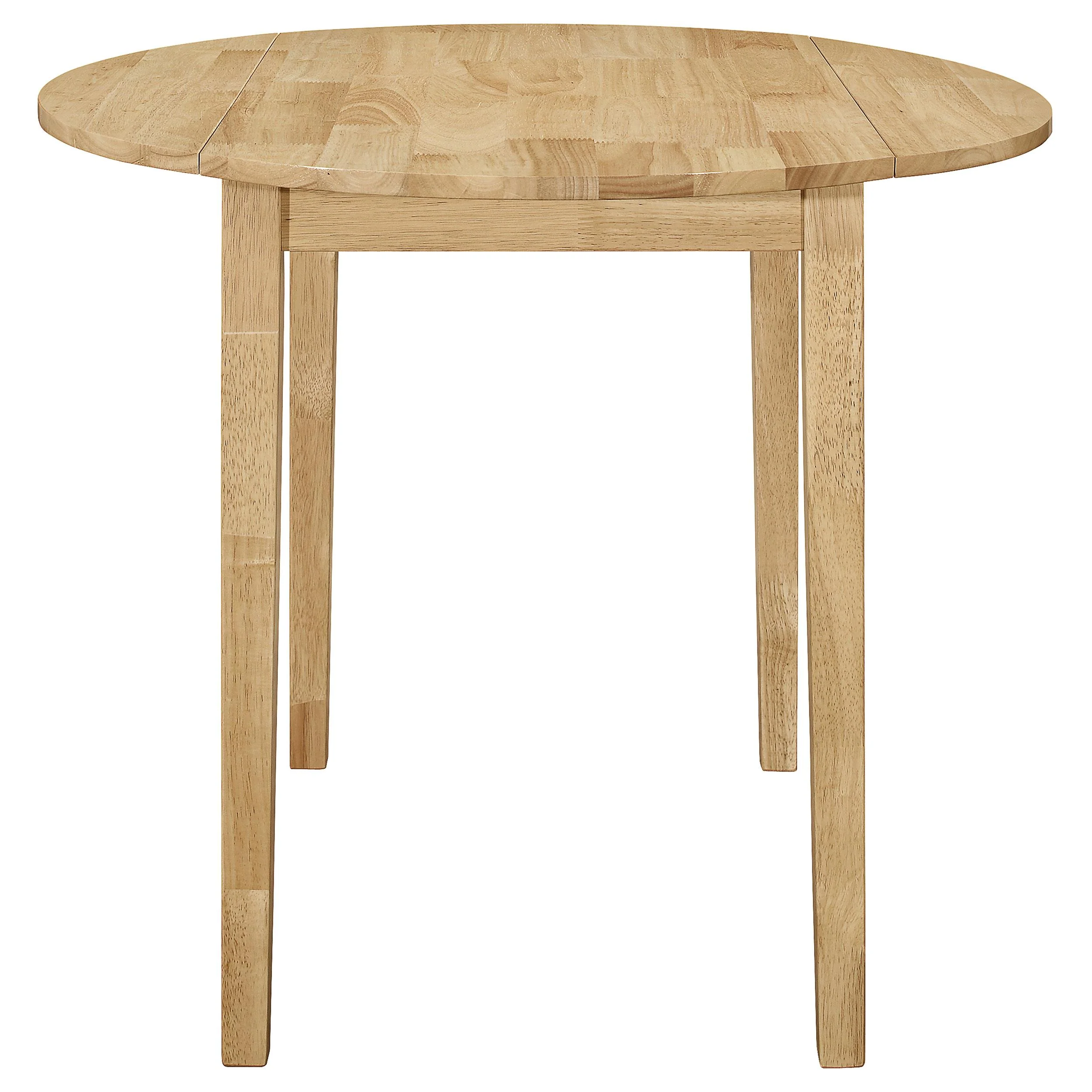 Coaster Furniture Bucknell 130006 3-piece Round Drop Leaf Dining Table Set - Natural - Image 3