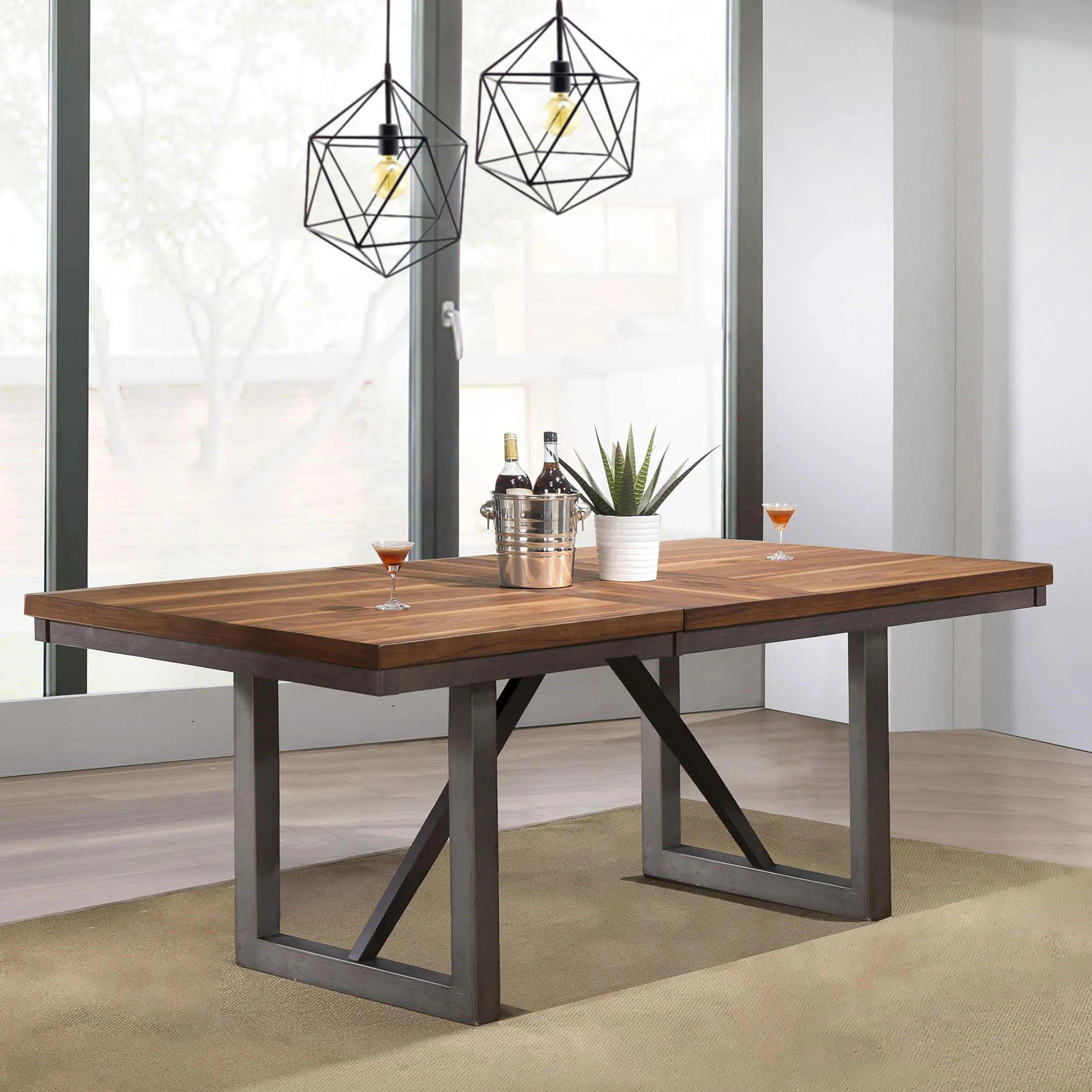 Coaster Furniture Spring Creek 106581 77-inch Extension Dining Table - Natural Walnut - Image 3