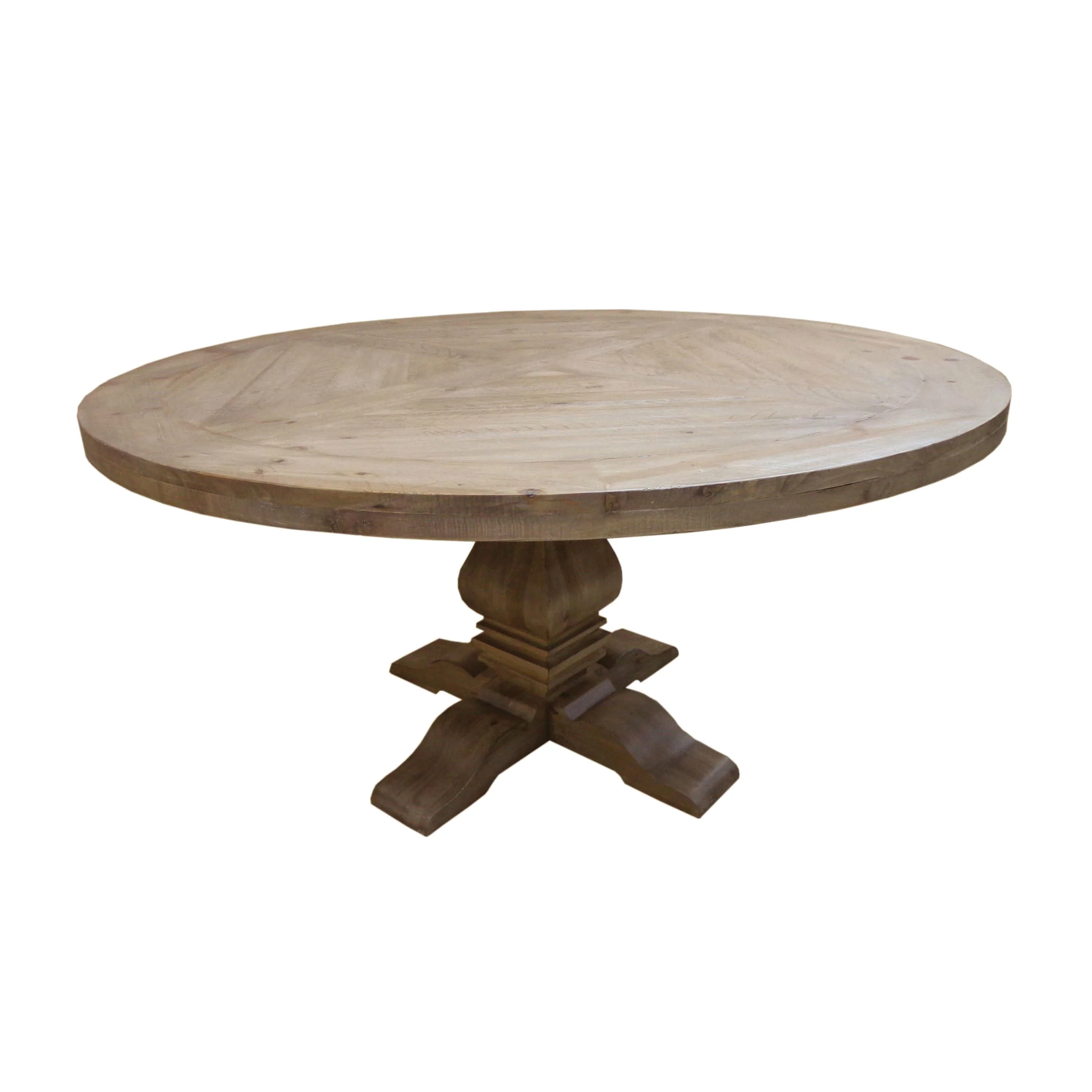 Coaster Furniture Florence 180200 Round 60-inch Wood Dining Table - Rustic Honey - Image 1