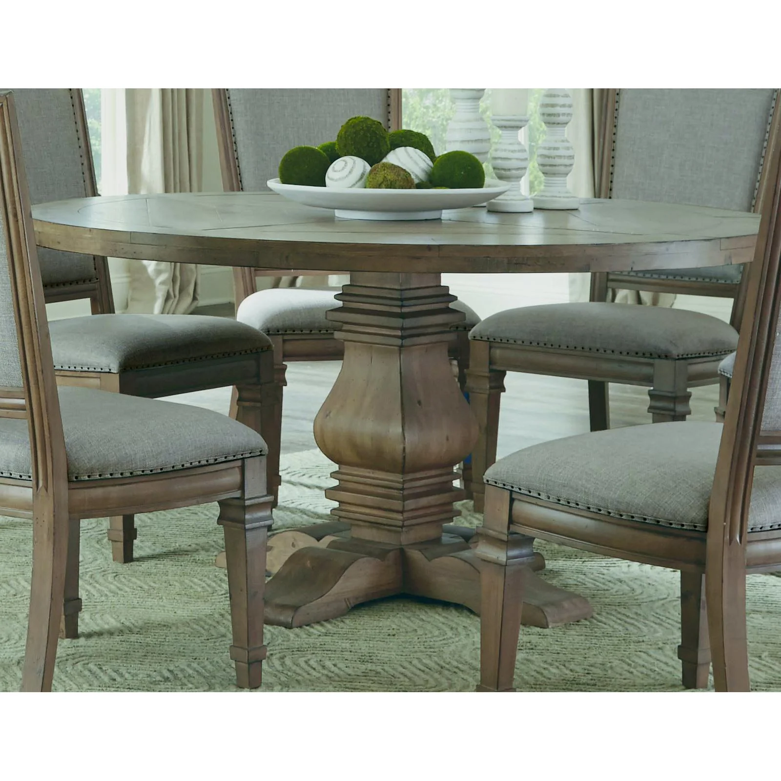 Coaster Furniture Florence 180200 Round 60-inch Wood Dining Table - Rustic Honey - Image 2