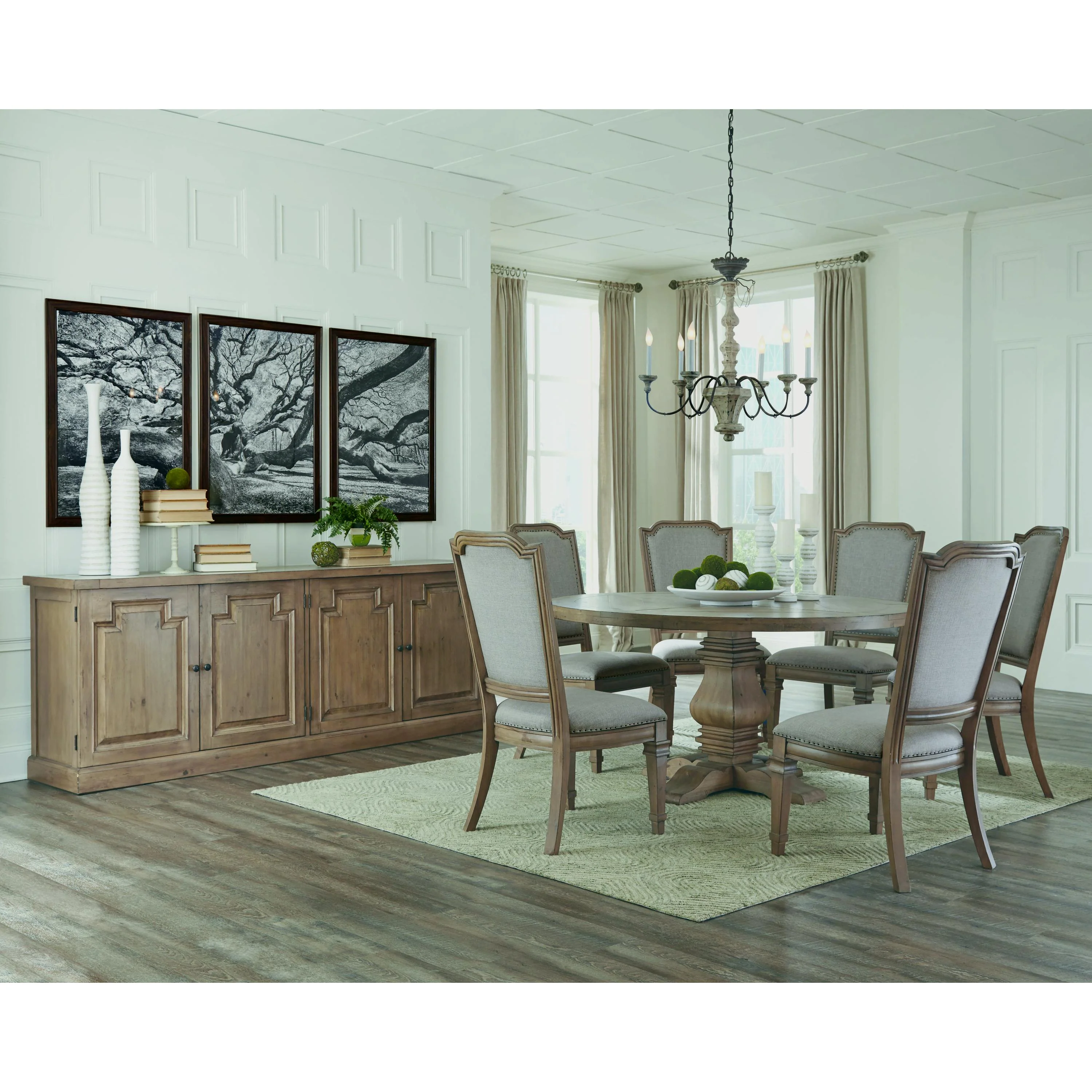 Coaster Furniture Florence 180200 Round 60-inch Wood Dining Table - Rustic Honey - Image 3