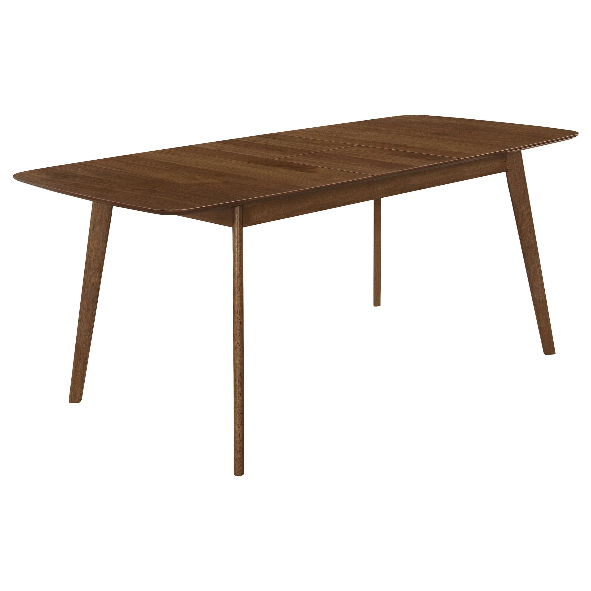 Coaster Furniture Redbridge 106591 75-inch Extension Leaf Dining Table - Natural Walnut - Image 1