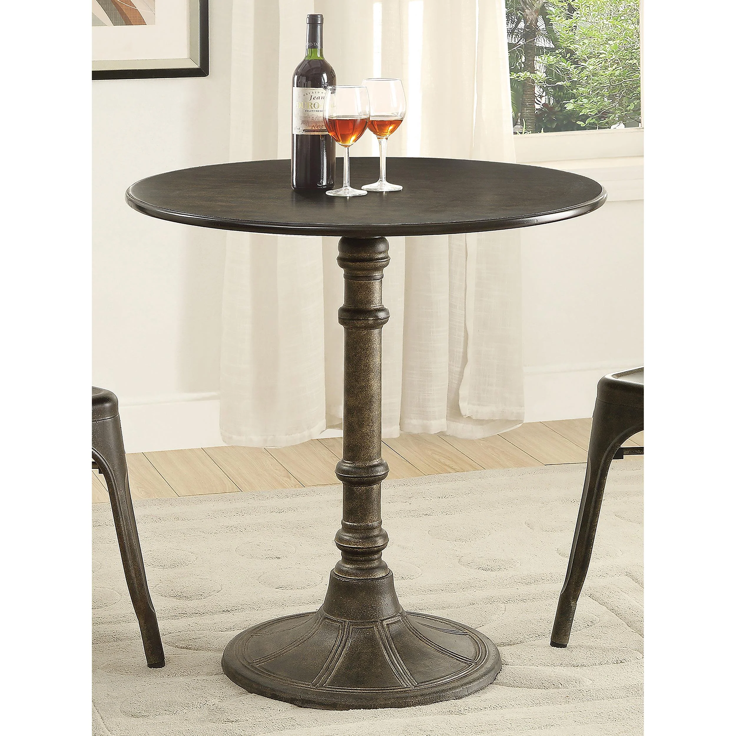 Coaster Furniture Oswego 100063 Round 30-inch Bistro Dining Table - Bronze - Image 2